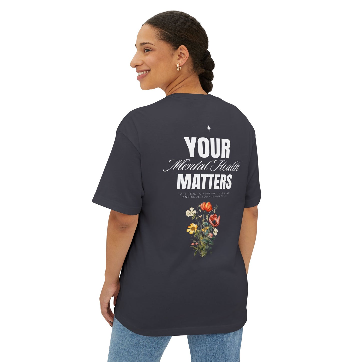 F&BPD - Your Mental Health Matters Oversized Tee – Awareness Statement Streetwear