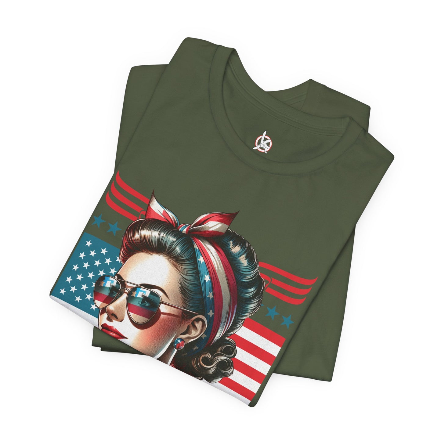 American Mom T-Shirt – Patriotic Tee for Moms
