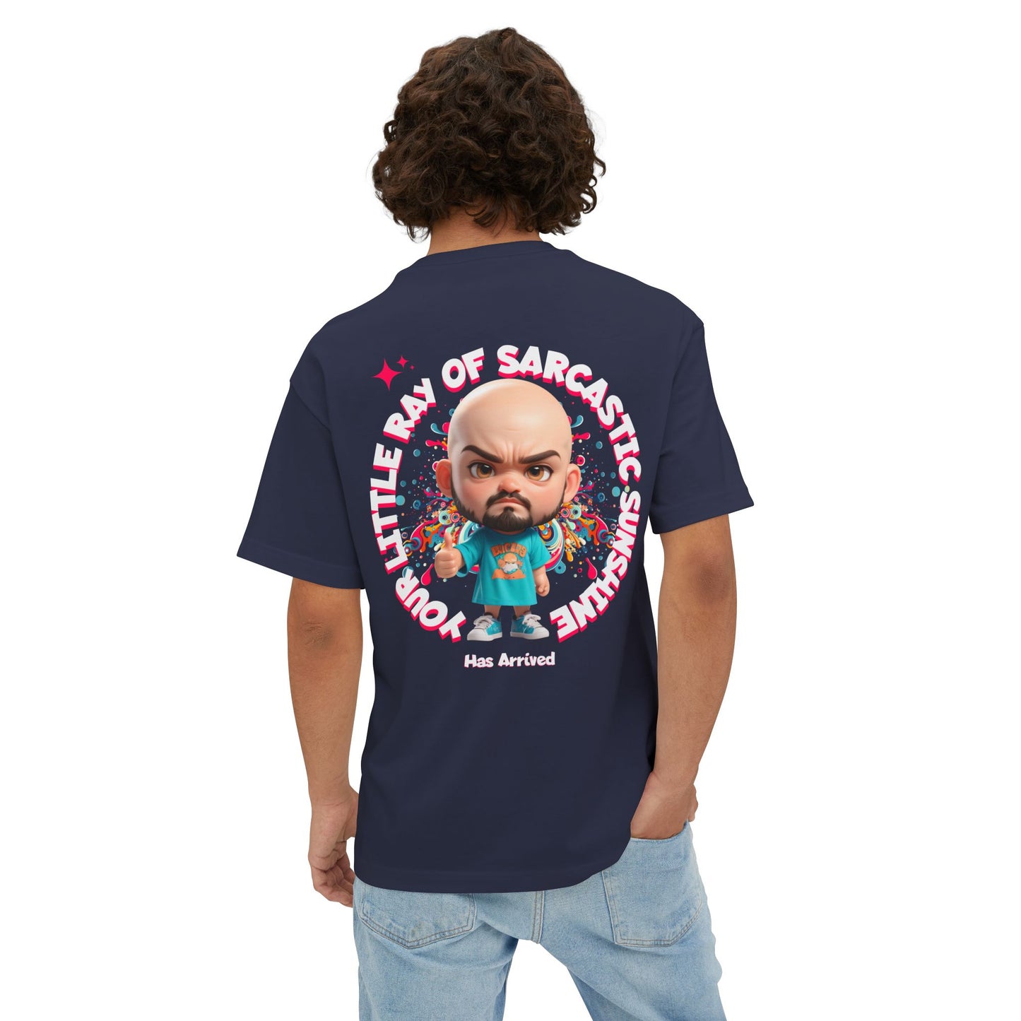 Your Little Ray of Sarcastic Sunshine Oversized Graphic Tee – BPD Humor Shirt