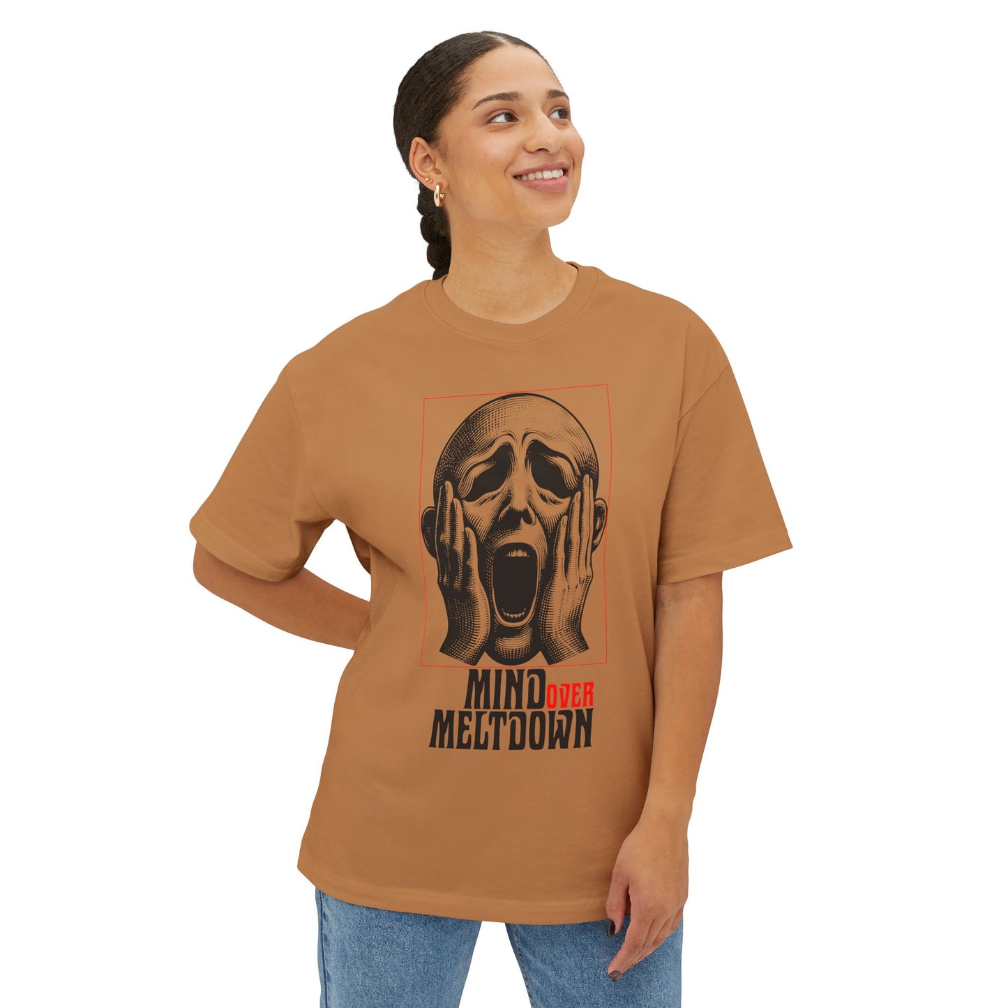 FPD - Mind Over Meltdown Oversized Tee — Mental Strength Statement Shirt