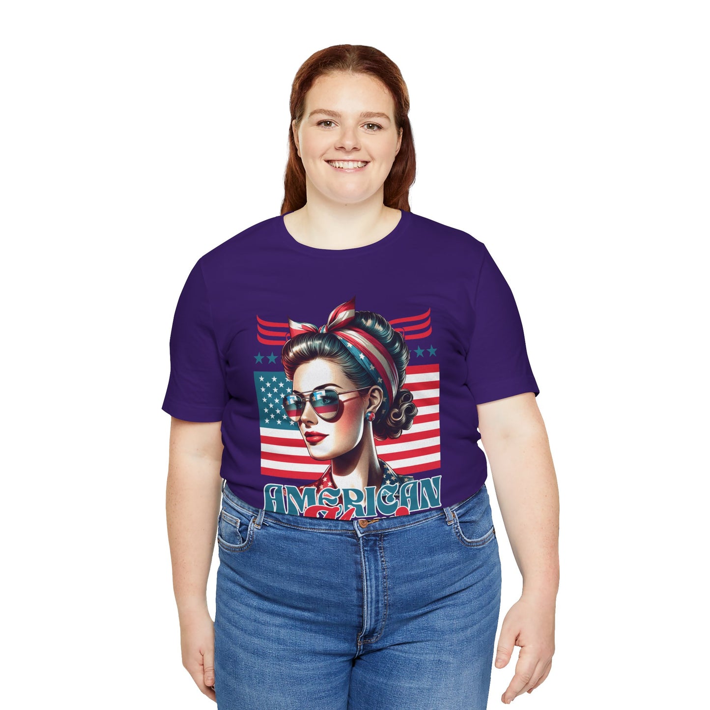 American Mom T-Shirt – Patriotic Tee for Moms