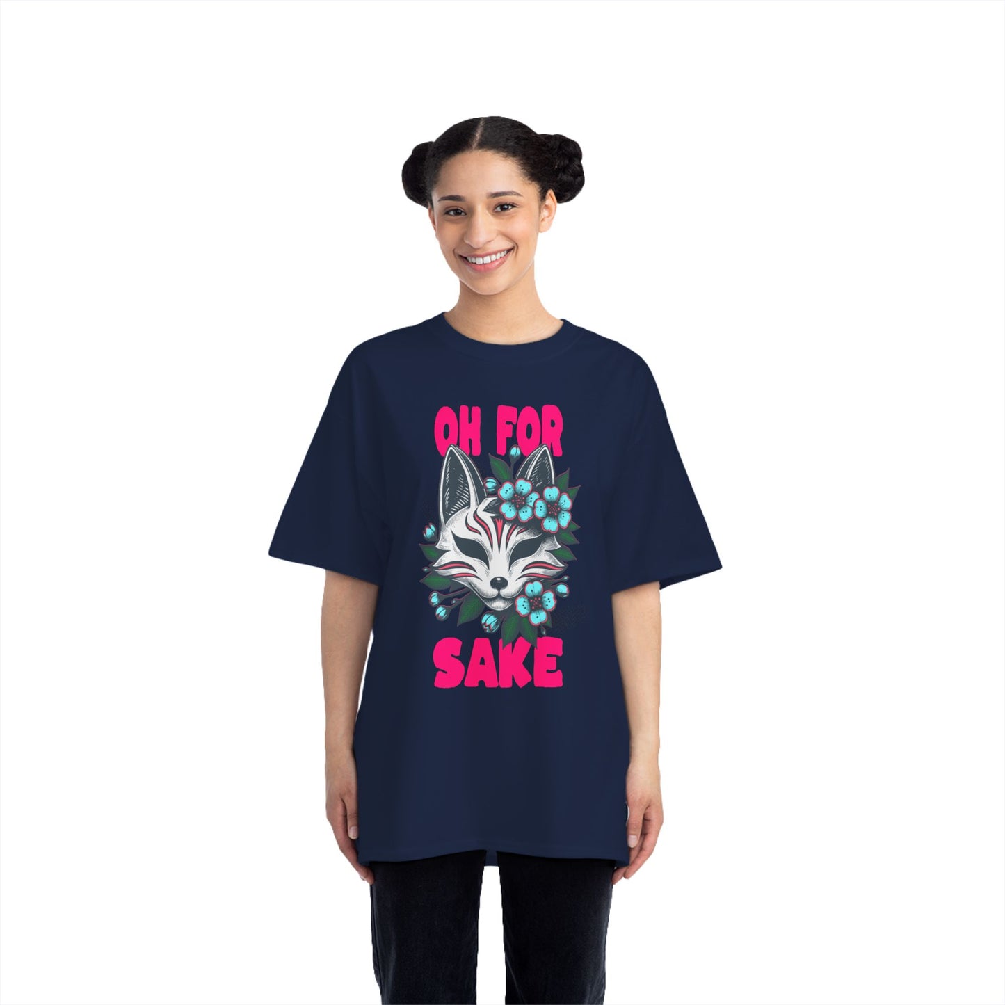 Oh For Fox Sake Oversized T-Shirt – Funny Graphic Tee Print | Streetwear Cotton Tee