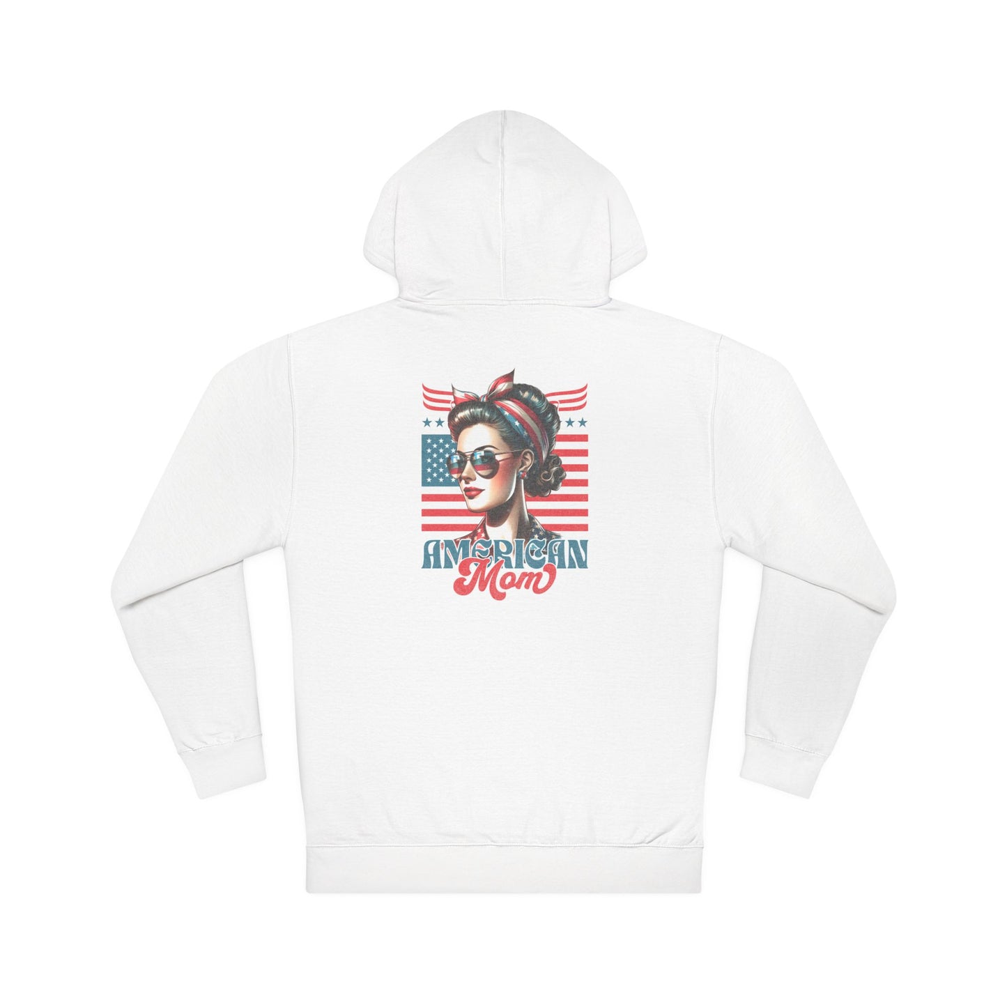 American Mom Hoodie – Cozy Patriotic Sweatshirt for Moms