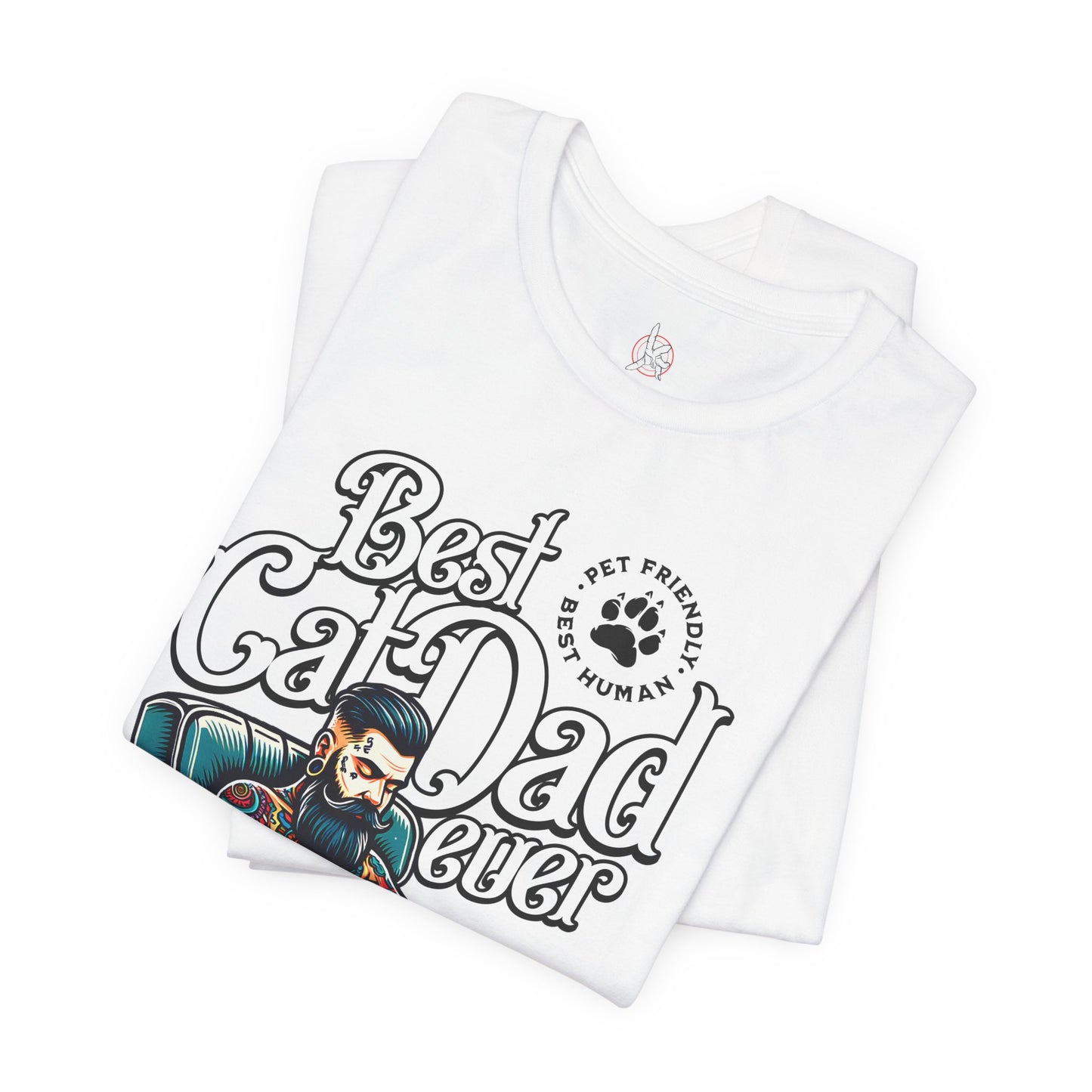 Best Cat Dad Ever Unisex T-Shirt – Perfect Gift for Cat Lovers - FPD