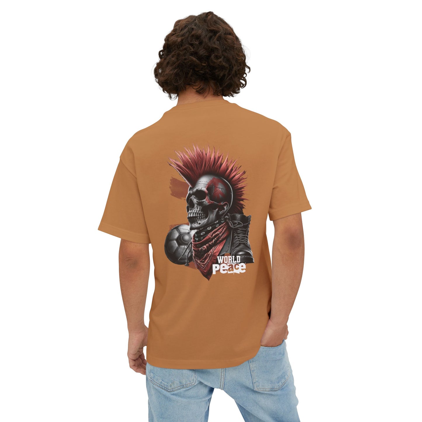 F&BPD - World Peace Oversized Tee – Hope & Unity Statement Shirt