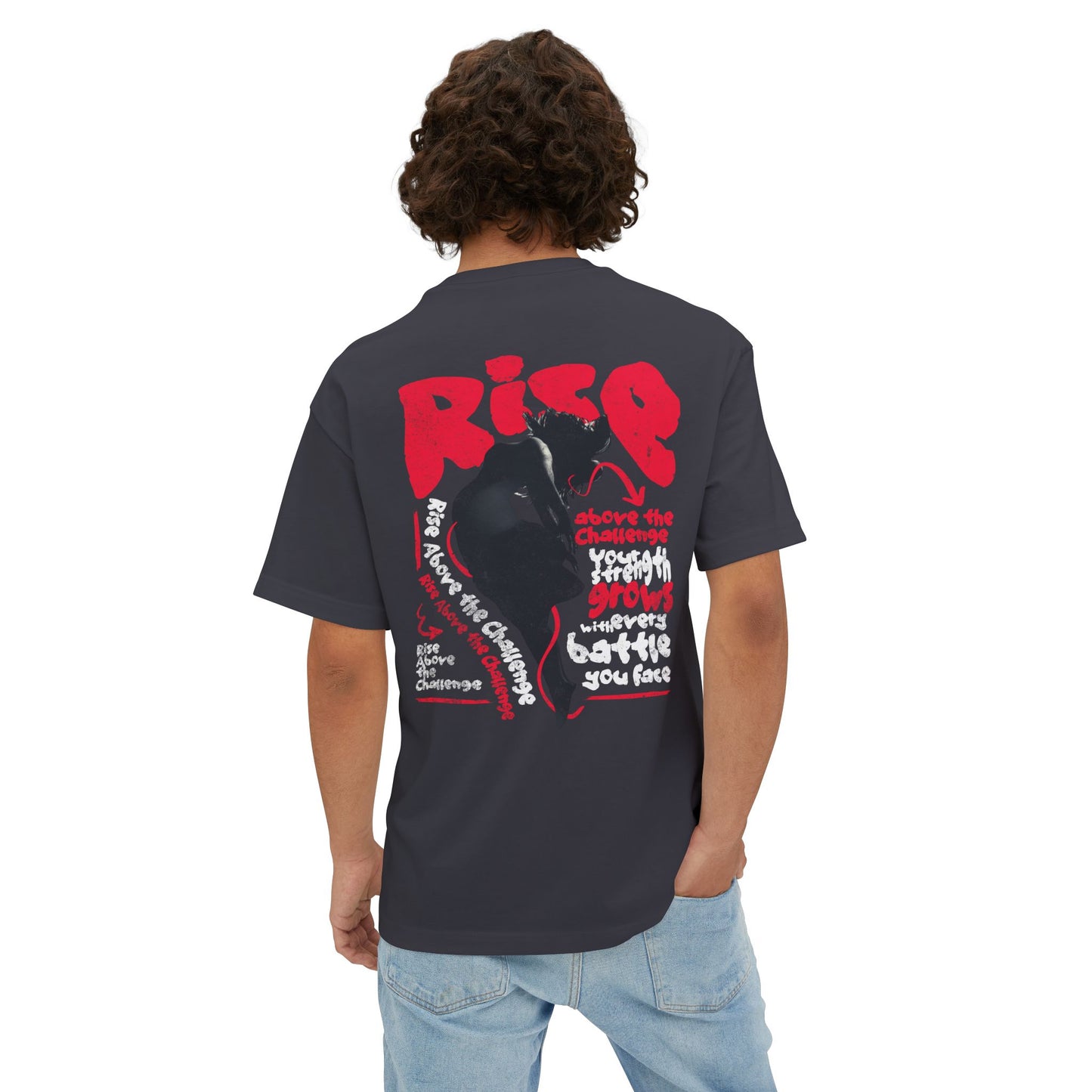 F&BPD - Rise Oversized Tee – Mental Armor & Empowerment Streetwear