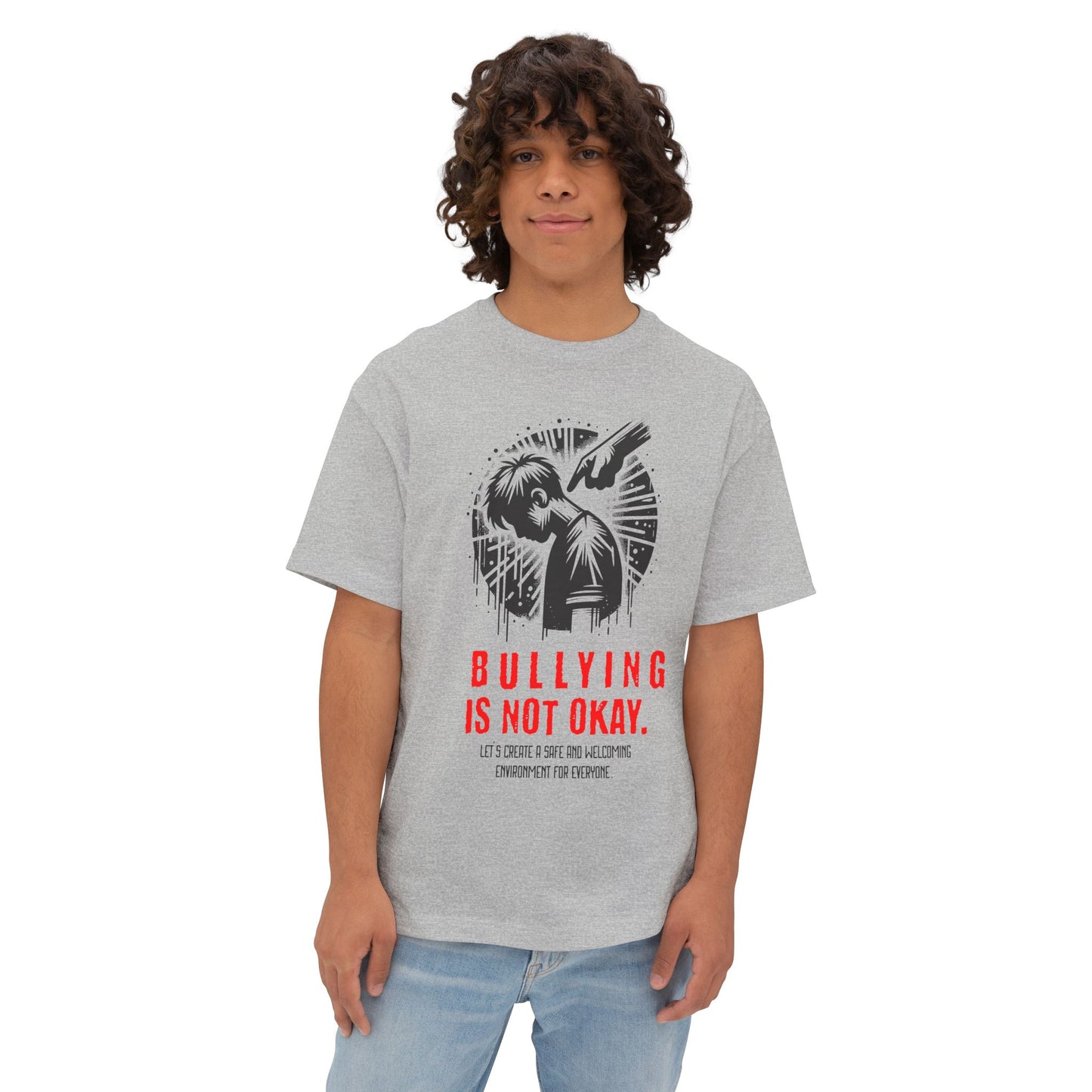 FPD - Bullying Is Not Okay Oversized Tee — Anti-Bullying Statement Shirt