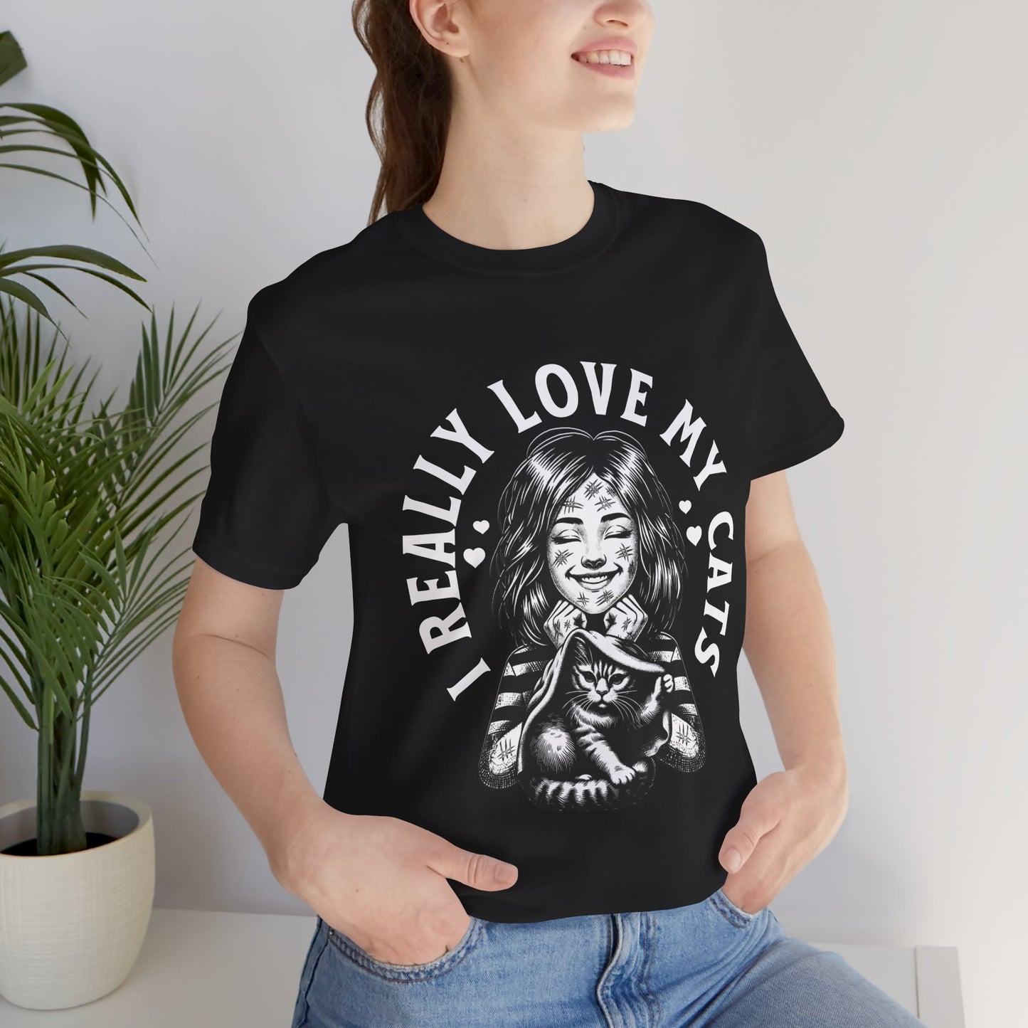 I Really Love My Cats T-Shirt | Cute Cat Lover Unisex Tee - FPD