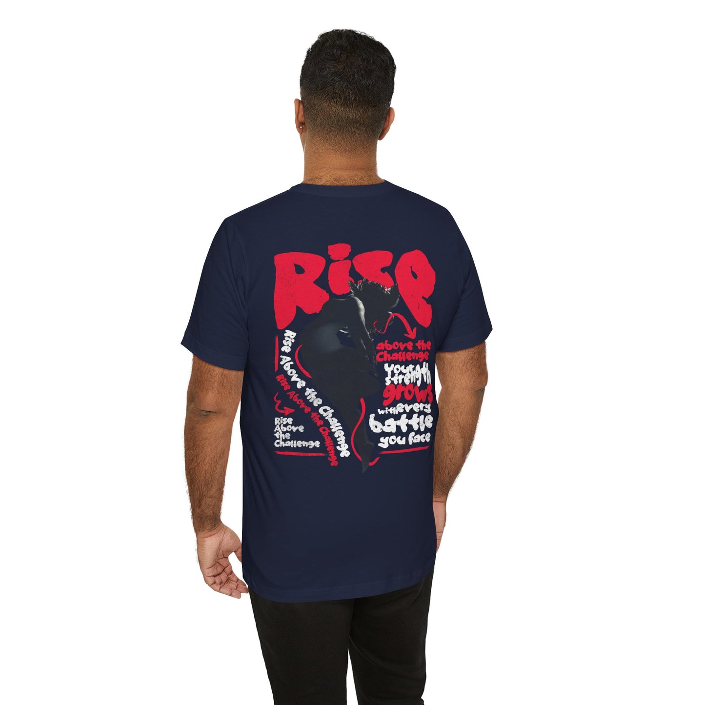 F&BPD - Unisex T-shirt - Rise Tee – Empowerment & Motivation Statement Shirt