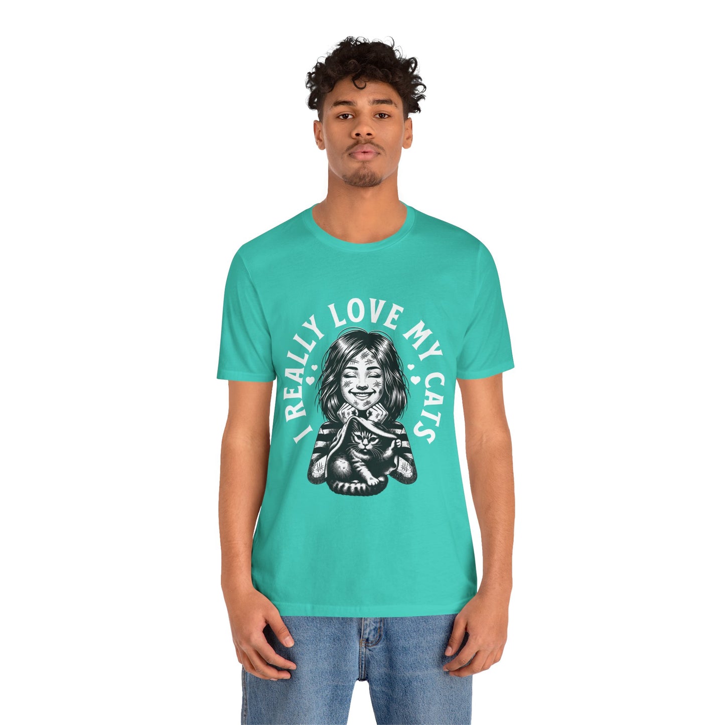 I Really Love My Cats T-Shirt | Cute Cat Lover Unisex Tee - FPD