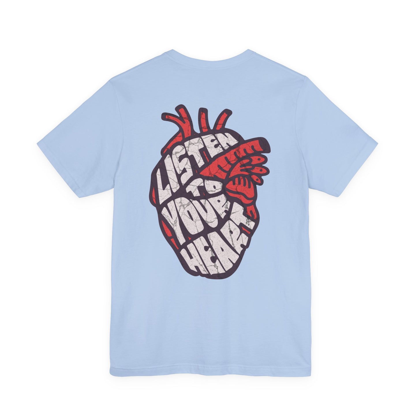 F&BPD - Unisex T-shirt - Listen to Your Heart Tee – Intuition & Emotion Statement Shirt