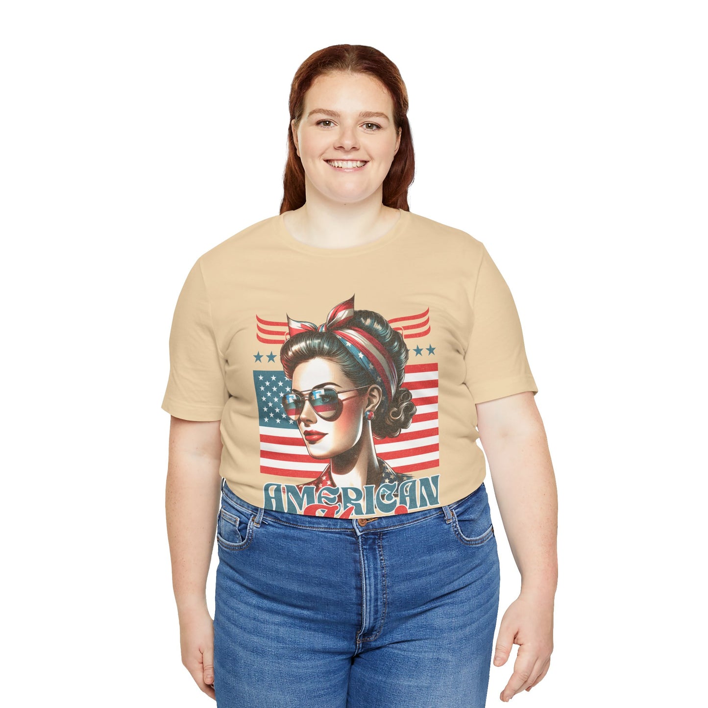American Mom T-Shirt – Patriotic Tee for Moms