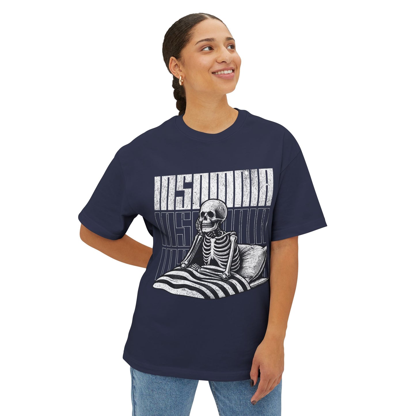 FPD - Insomnia Oversized Tee — Late Night Mind Battle Statement Shirt