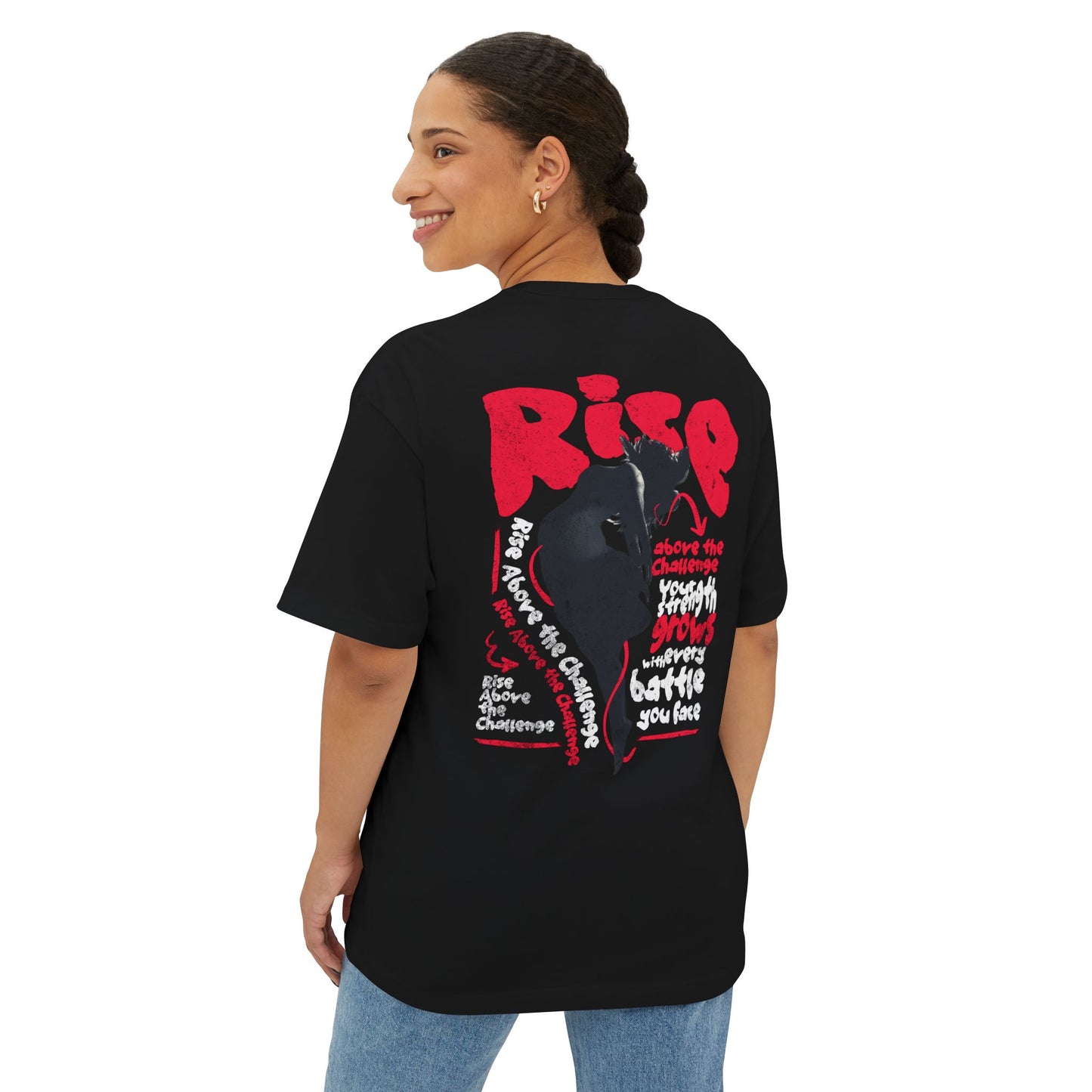 F&BPD - Rise Oversized Tee – Mental Armor & Empowerment Streetwear