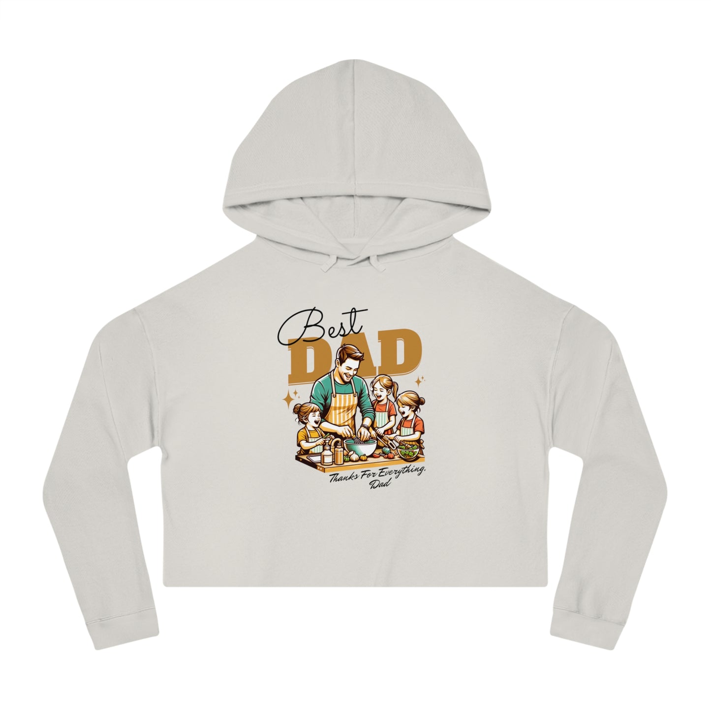 Best Dad Cropped Hoodie – Women’s Fit | Father’s Day Gift
