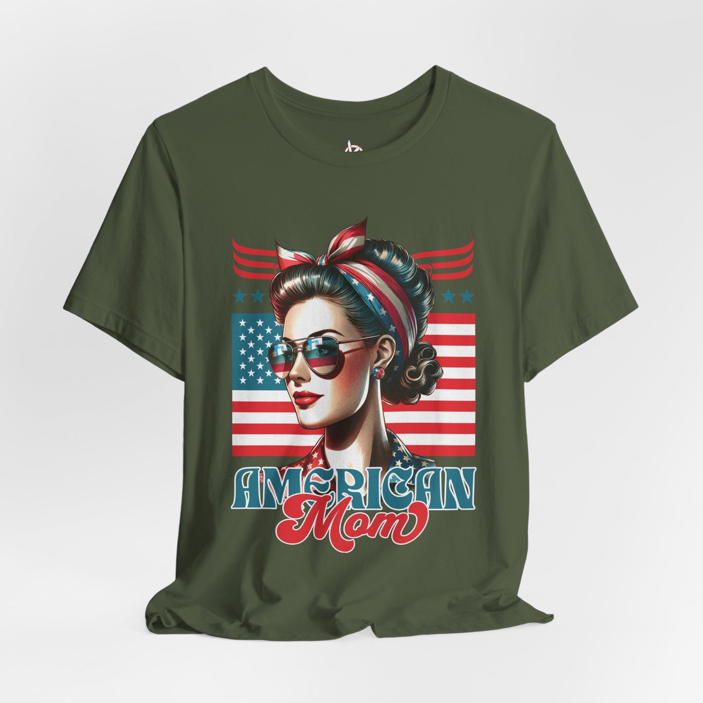 American Mom T-Shirt – Patriotic Tee for Moms