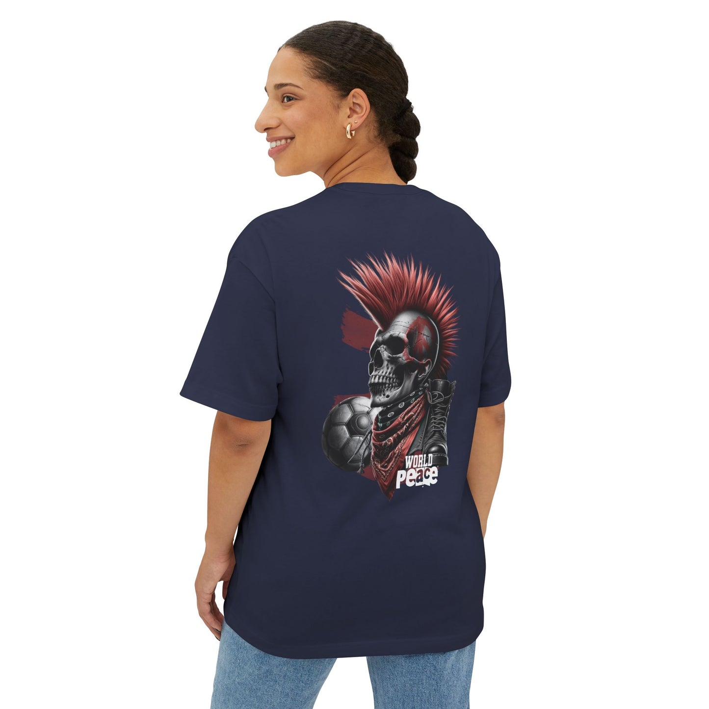F&BPD - World Peace Oversized Tee – Hope & Unity Statement Shirt
