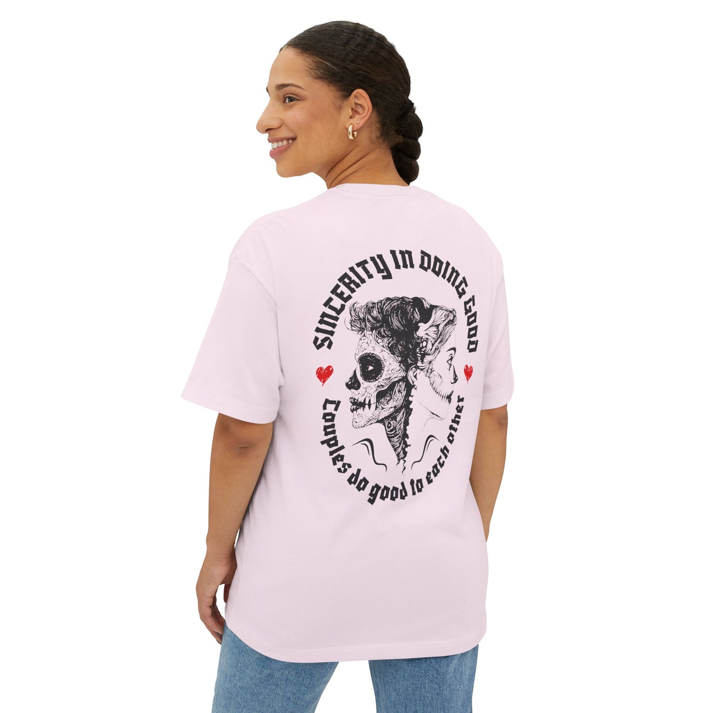 F&BPD - Sincerity in Doing Good Oversized Tee – Compassion Statement Shirt