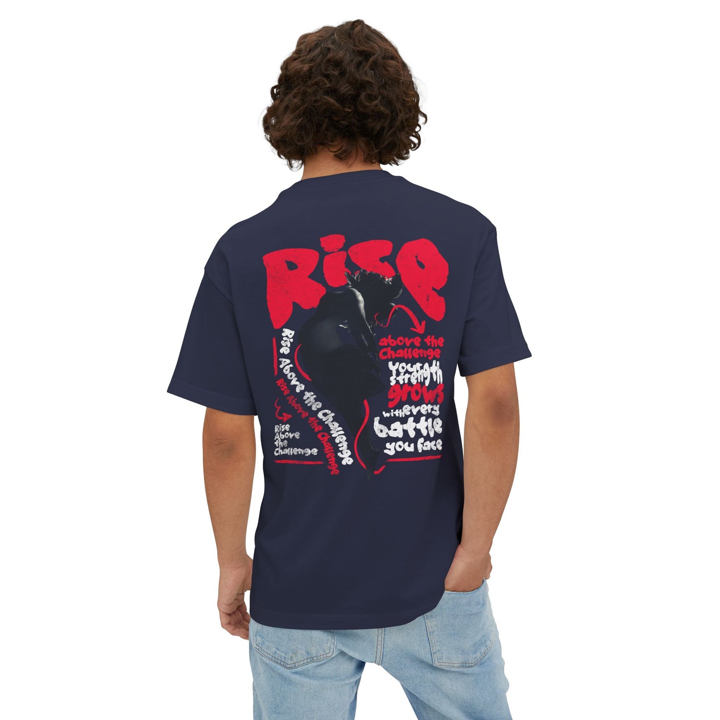 F&BPD - Rise Oversized Tee – Mental Armor & Empowerment Streetwear