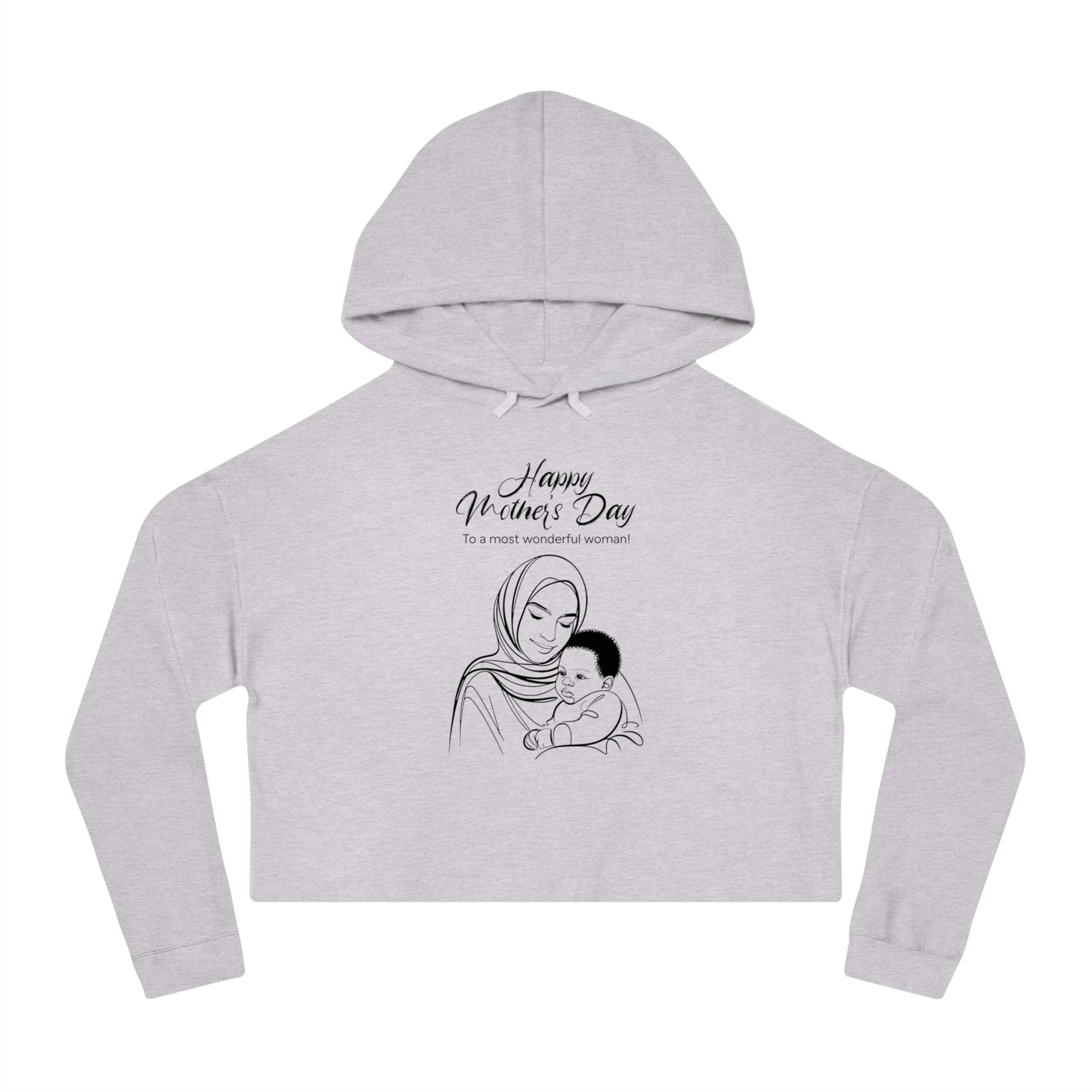 Mother’s Day Cropped Hoodie – Stylish Gift for Moms, Modern Unisex Fit