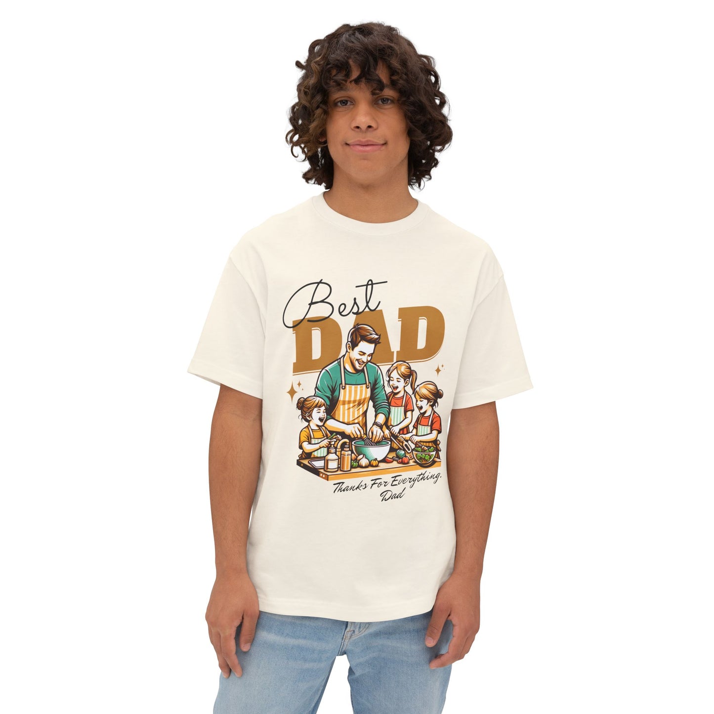 Best Dad Oversized T-Shirt – Relaxed Fit | Father’s Day Gift