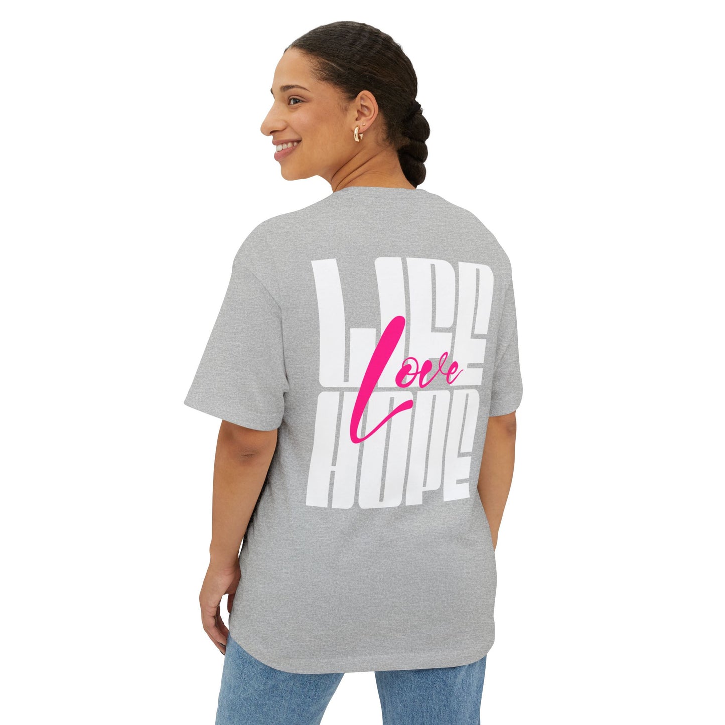 F&BPD - Love Life Hope - Oversized T-Shirt | Positive & Empowering Tee