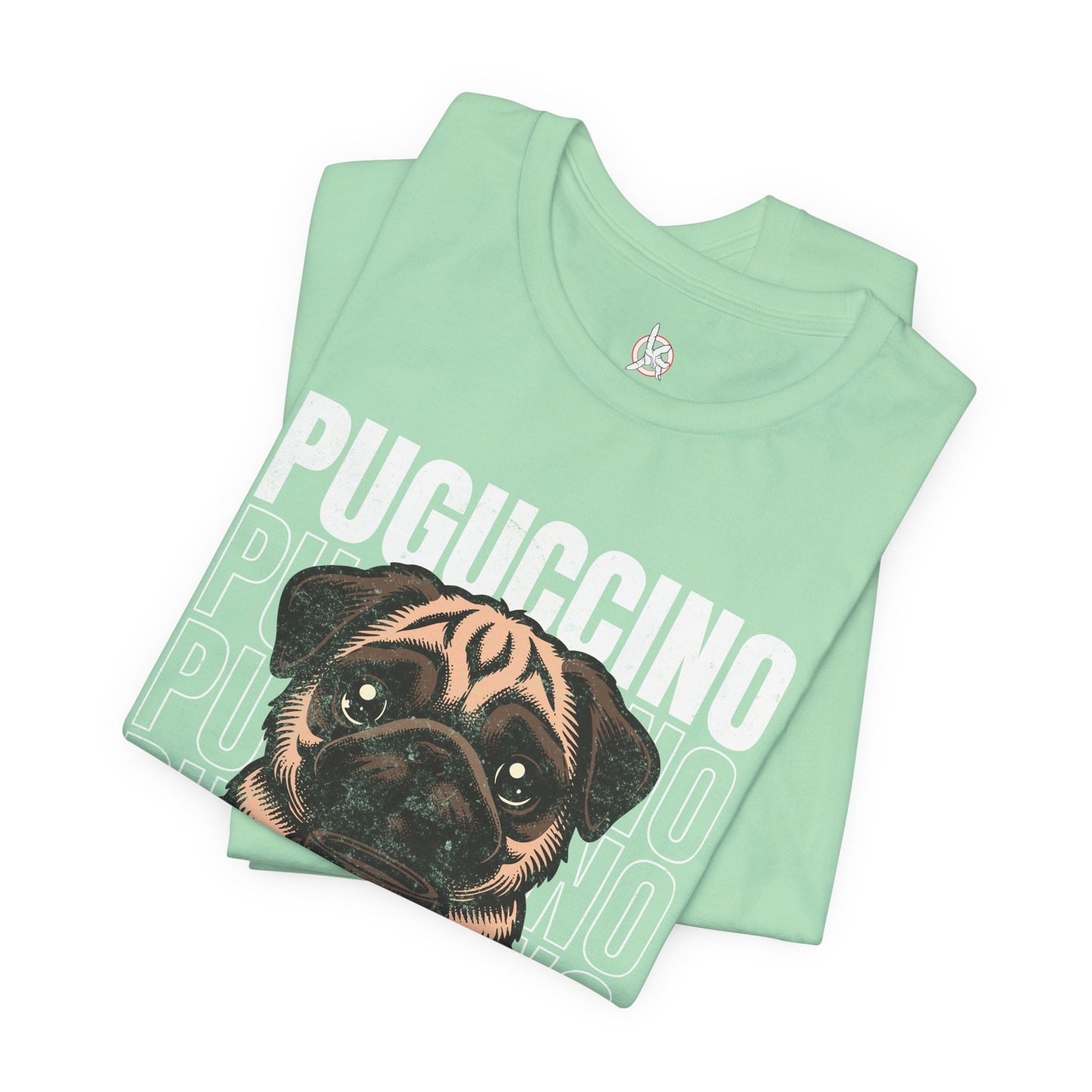 FPD - Unisex T-shirt - Puguccino Tee – Coffee & Pug Lover Statement Shirt