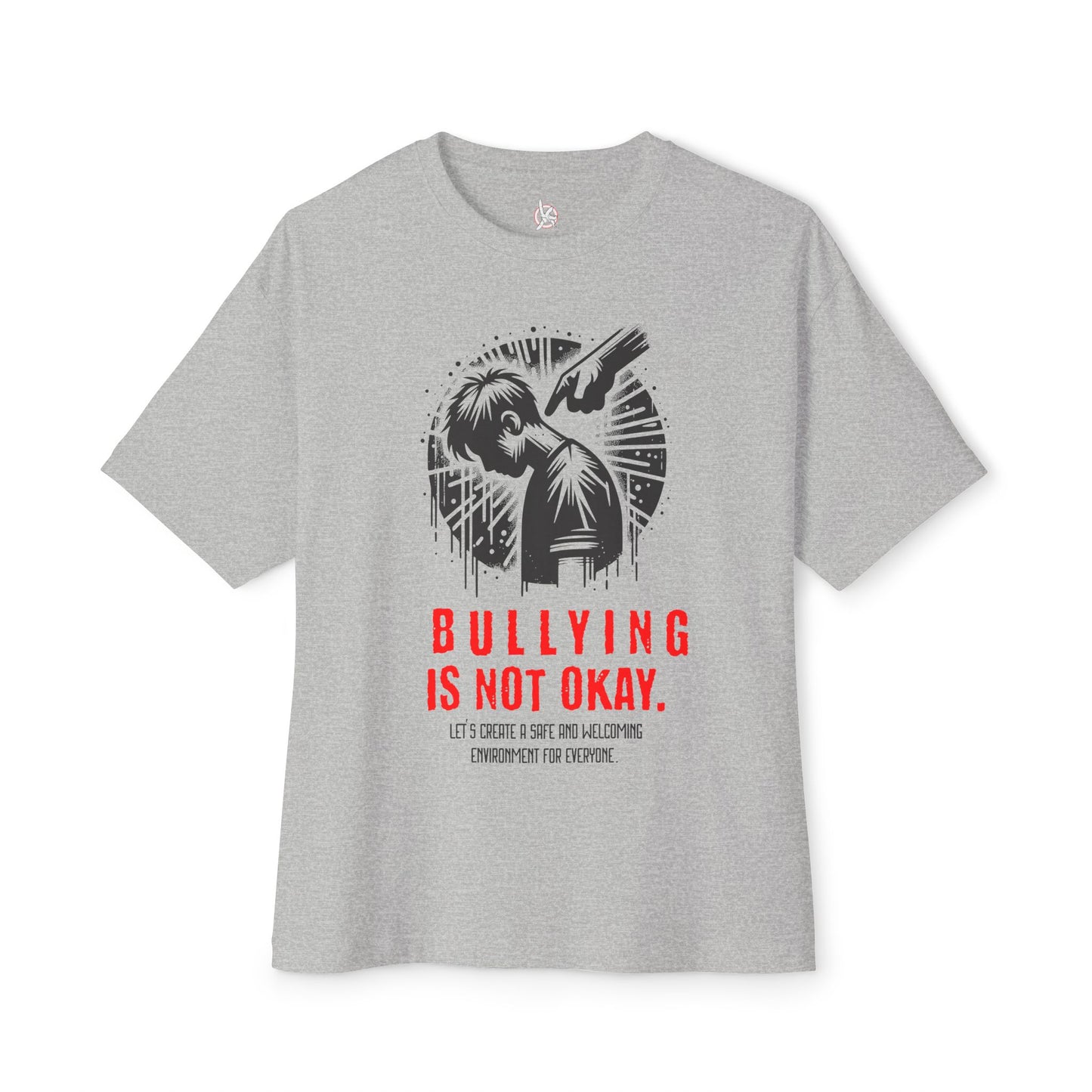 FPD - Bullying Is Not Okay Oversized Tee — Anti-Bullying Statement Shirt