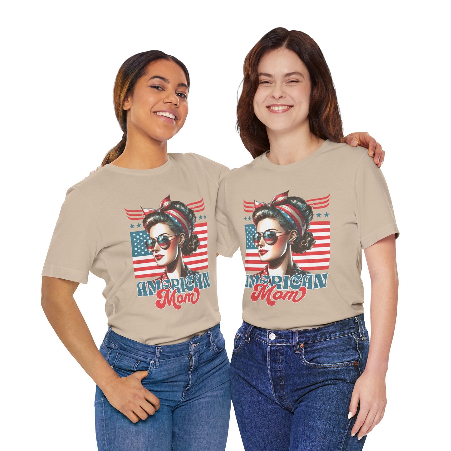 American Mom T-Shirt – Patriotic Tee for Moms