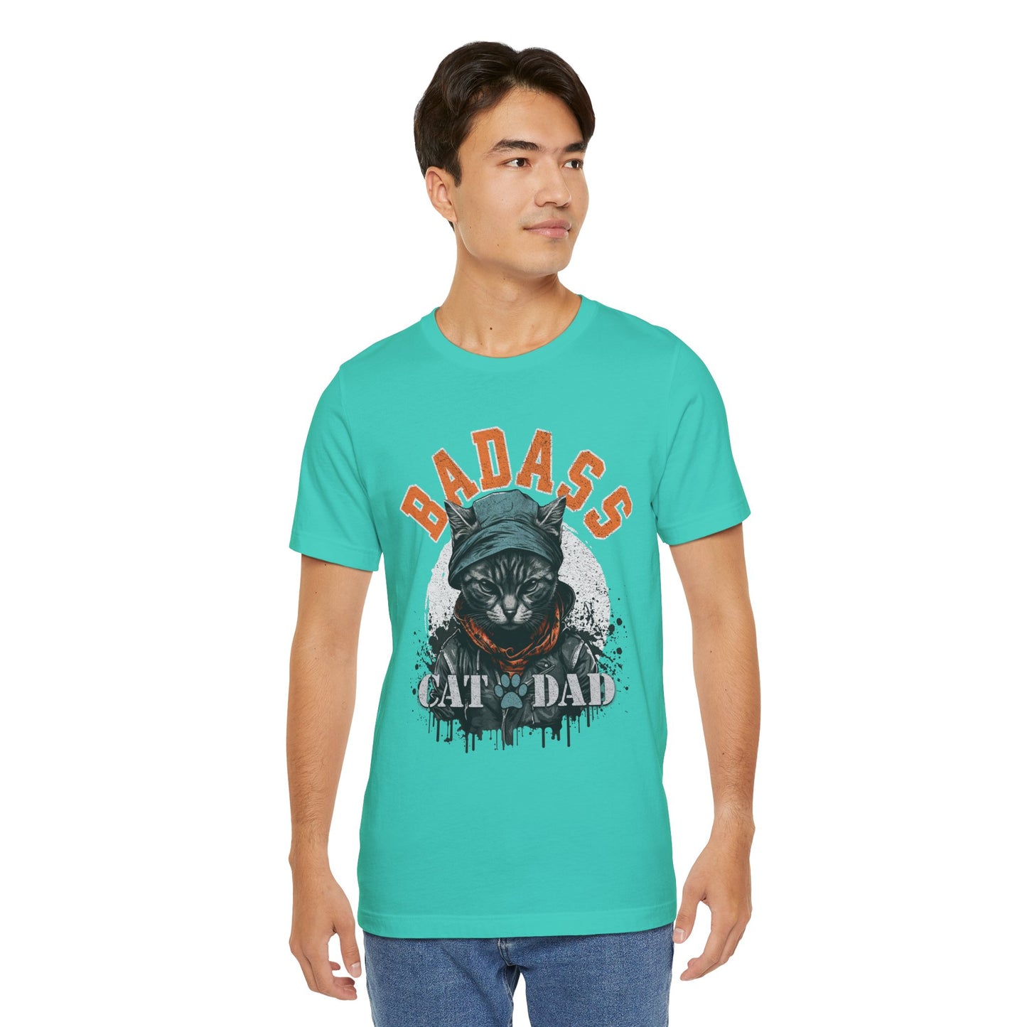 Badass Cat Dad Unisex T-Shirt – Funny Cat Lover Tee for Proud Pet Owners - FPD