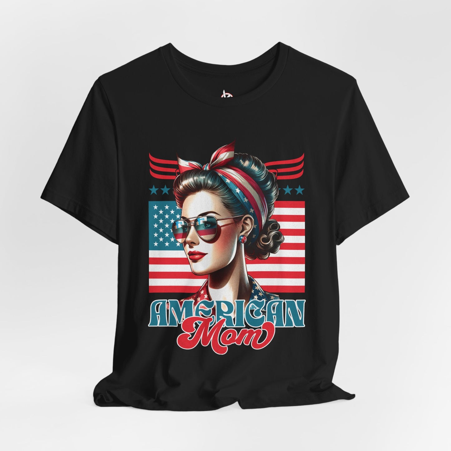 American Mom T-Shirt – Patriotic Tee for Moms