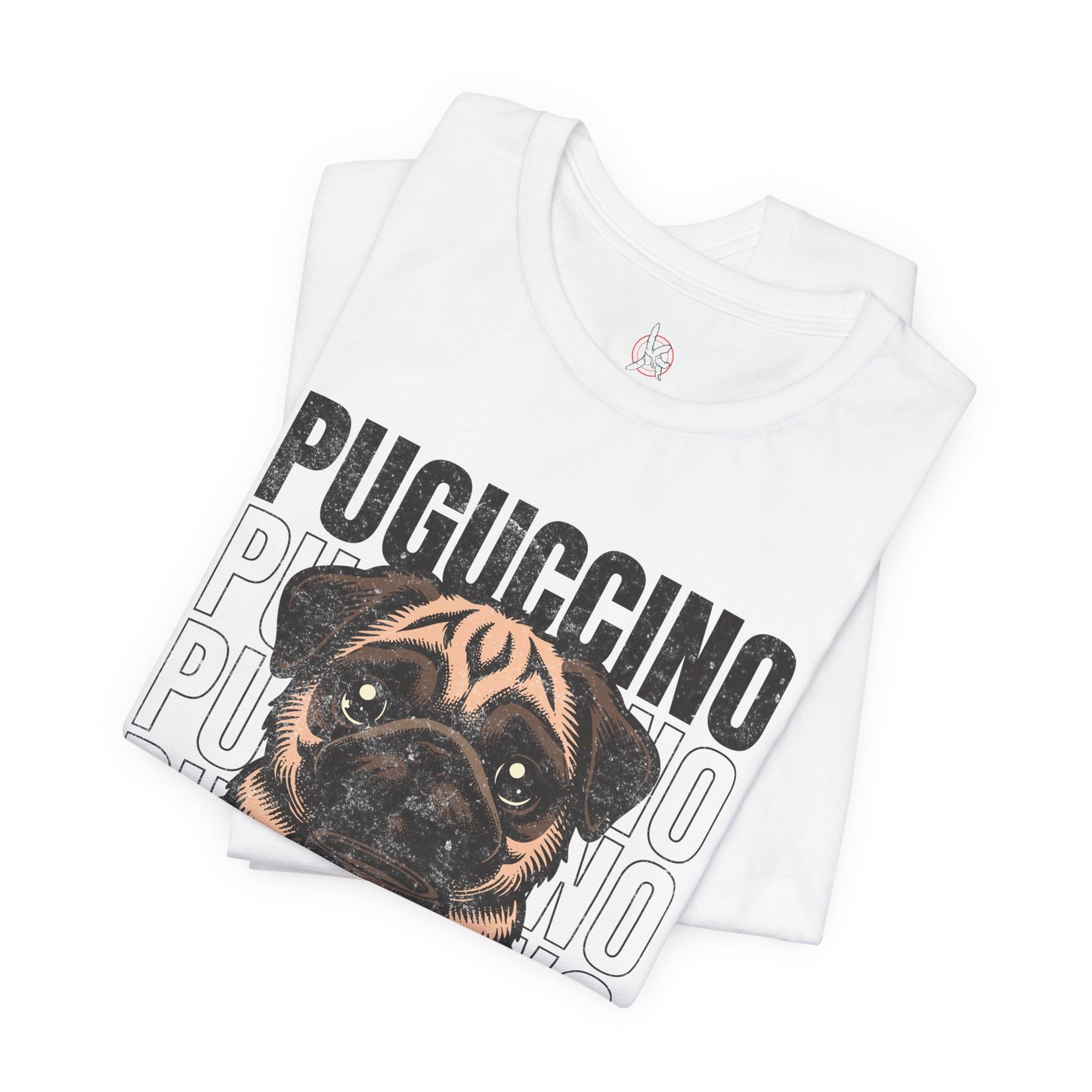 FPD - Unisex T-shirt - Puguccino Tee – Coffee & Pug Lover Statement Shirt