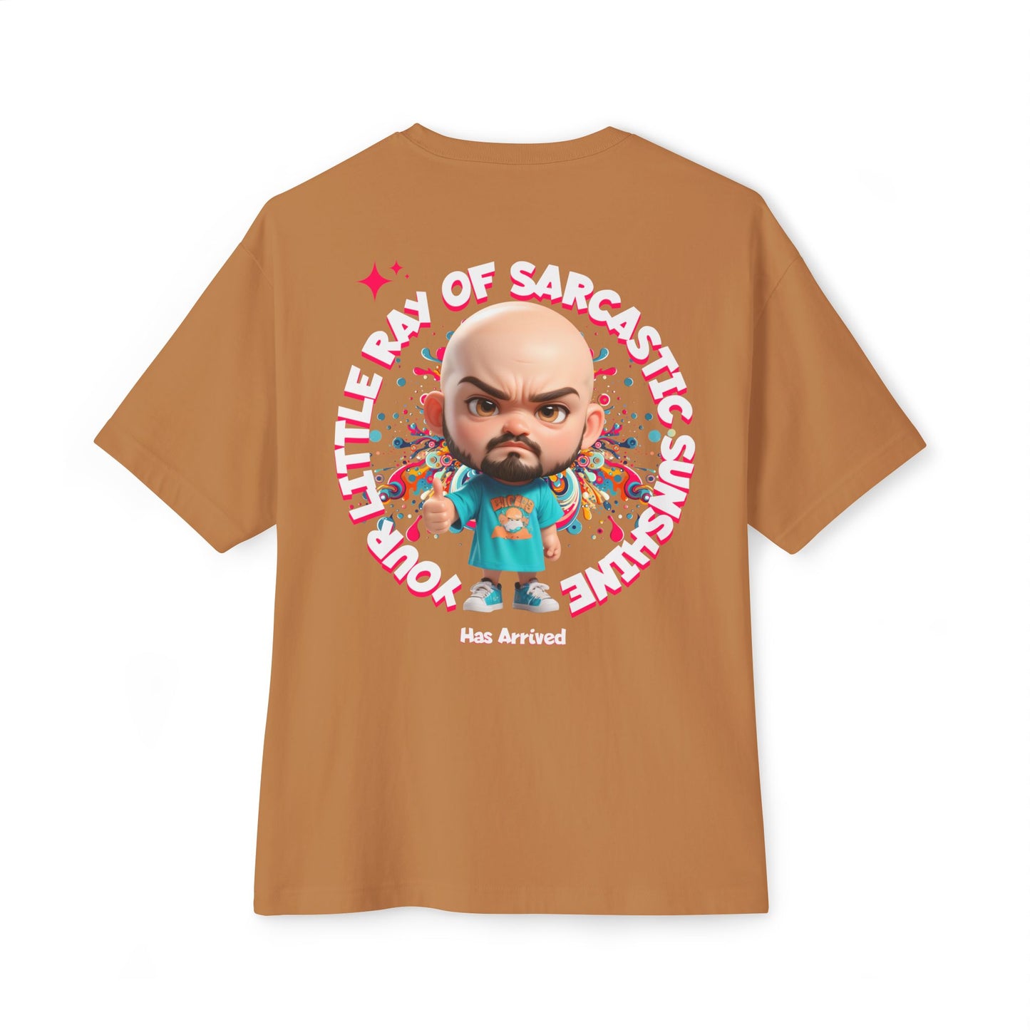 Your Little Ray of Sarcastic Sunshine Oversized Graphic Tee – BPD Humor Shirt