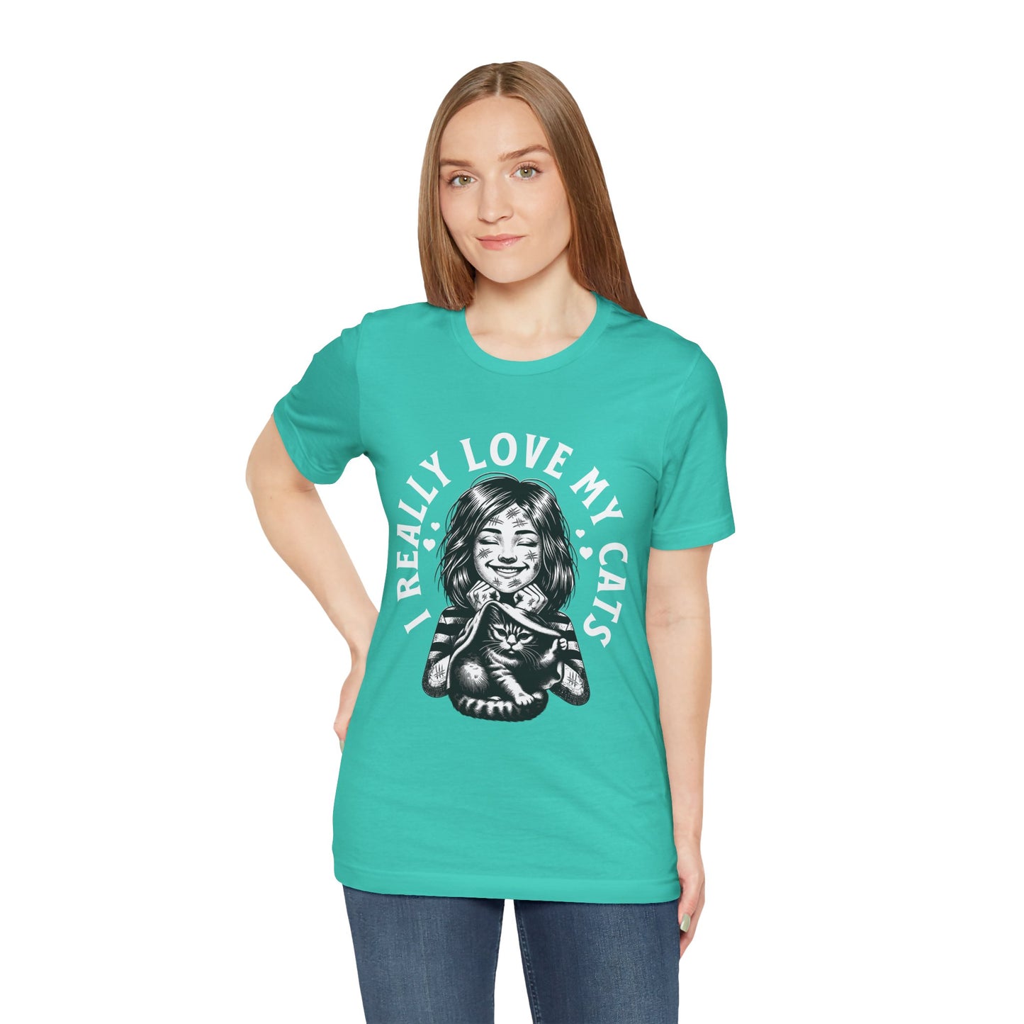 I Really Love My Cats T-Shirt | Cute Cat Lover Unisex Tee - FPD