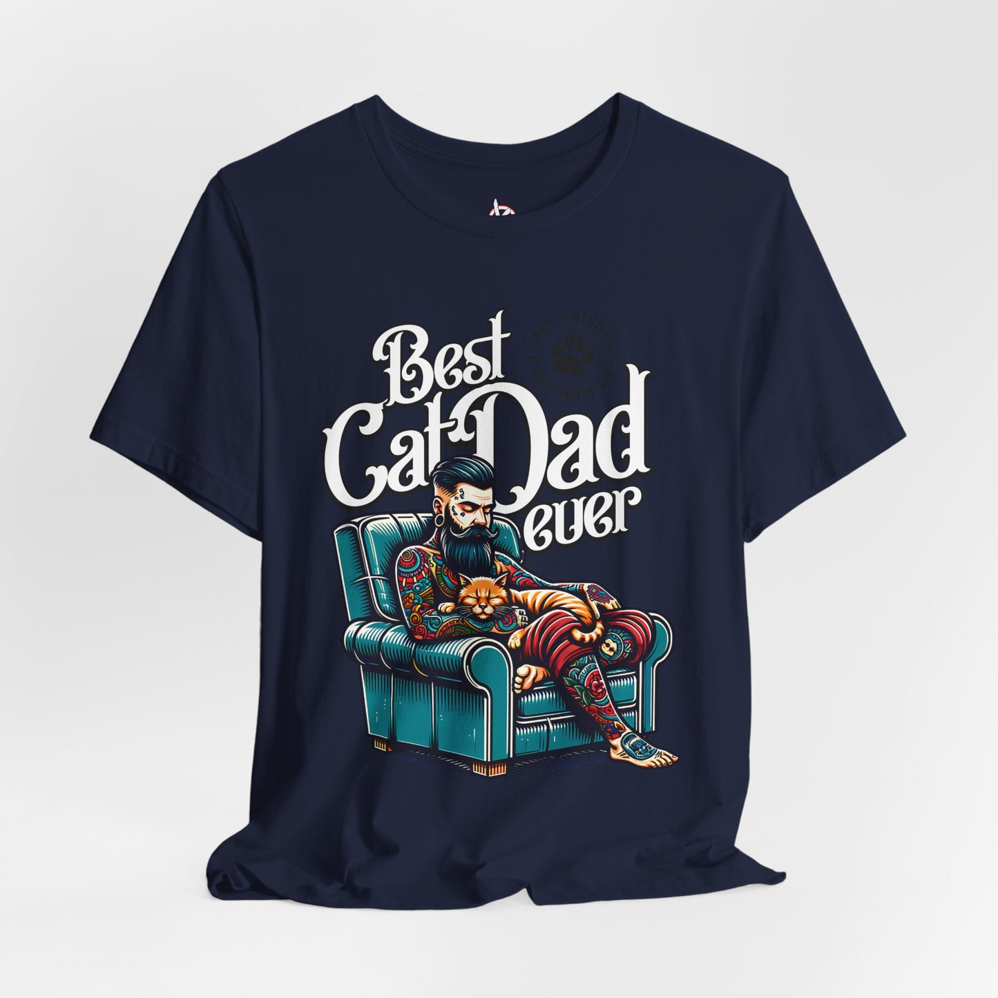 Best Cat Dad Ever Unisex T-Shirt – Perfect Gift for Cat Lovers - FPD