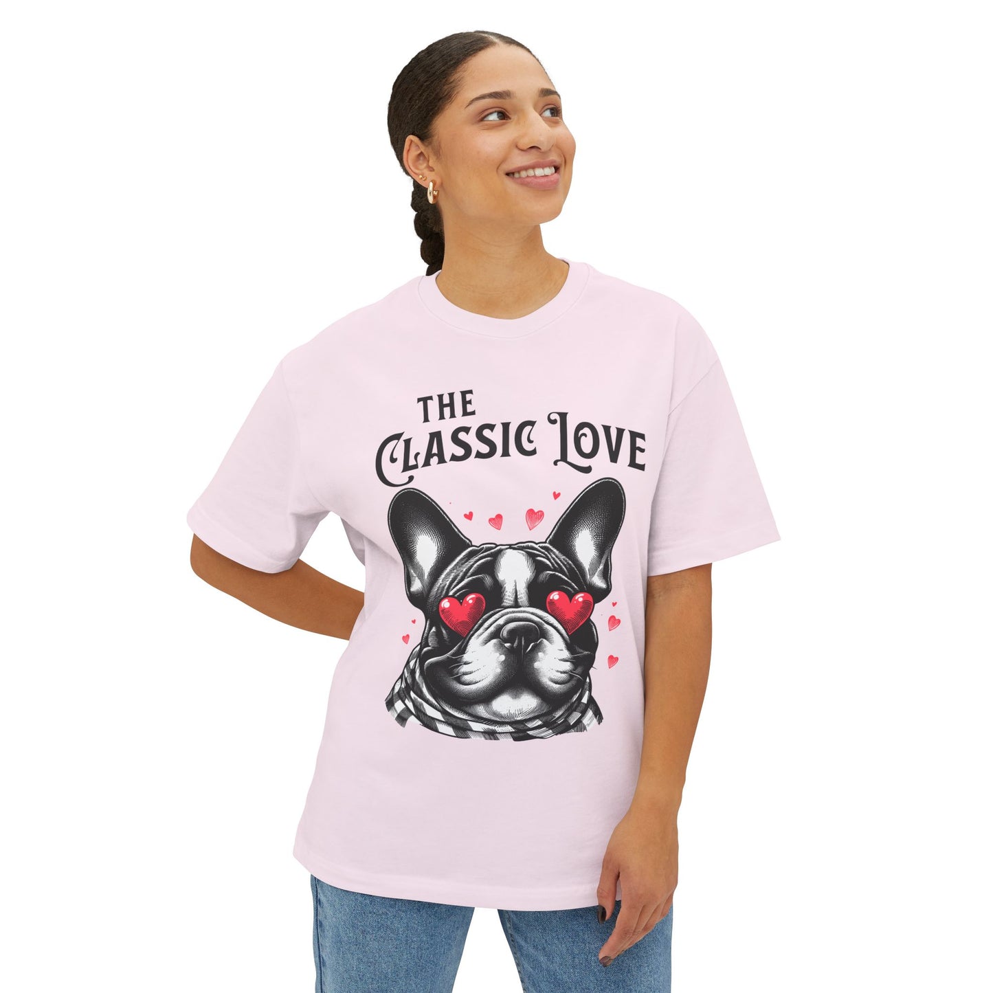 FPD - Pug Classic Love Oversized Tee – Cute Dog Lover Streetwear