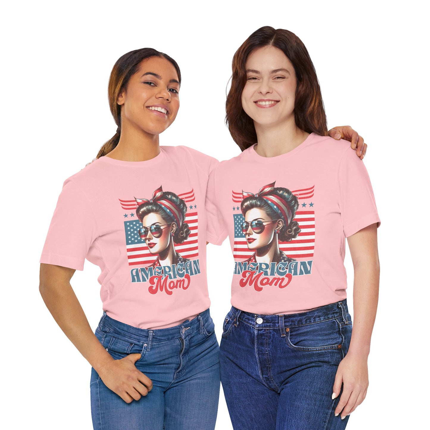 American Mom T-Shirt – Patriotic Tee for Moms