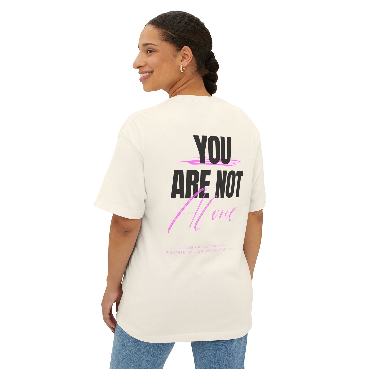 F&BPD - You Are Not Alone Oversized Tee – Hope & Awareness Shirt