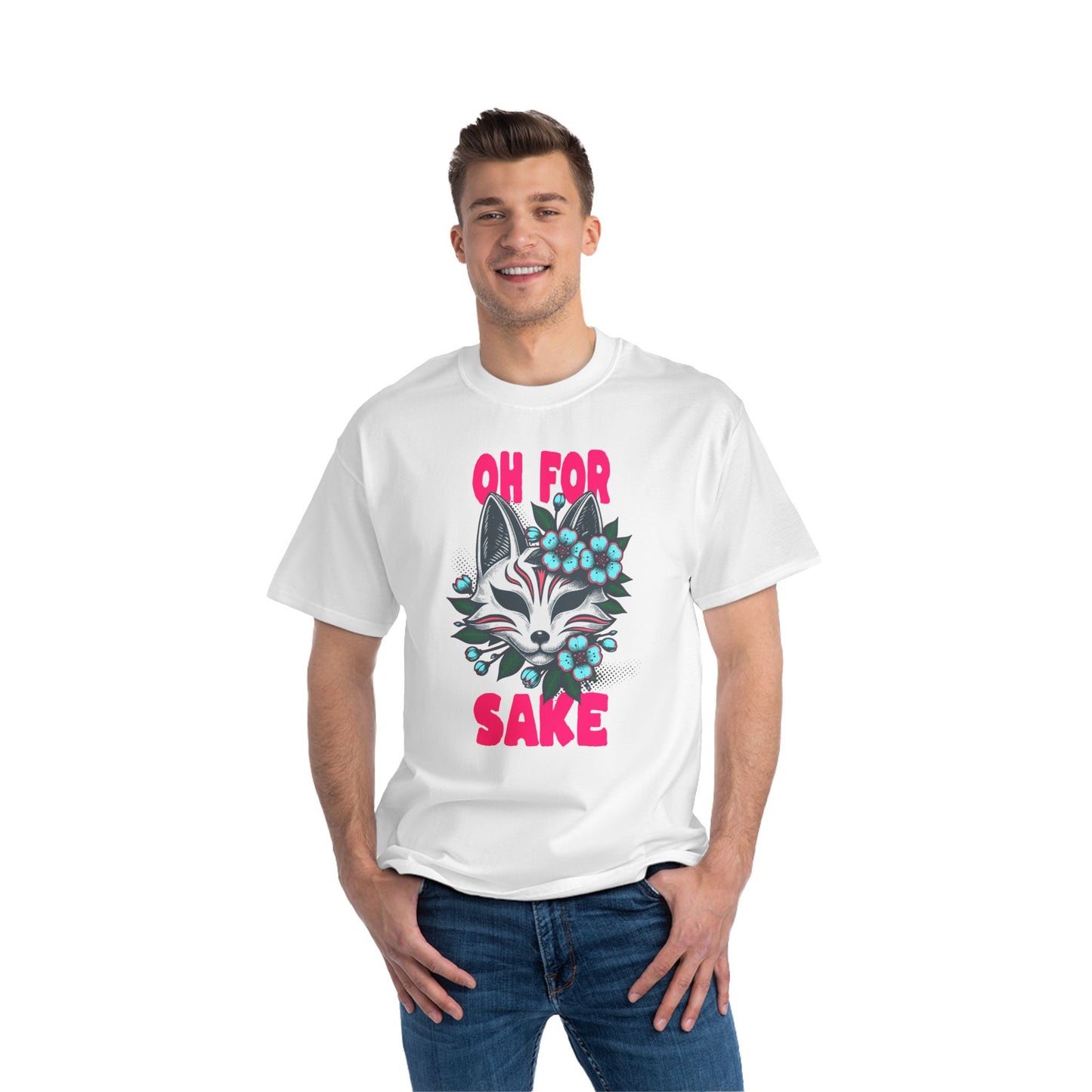 Oh For Fox Sake Oversized T-Shirt – Funny Graphic Tee Print | Streetwear Cotton Tee
