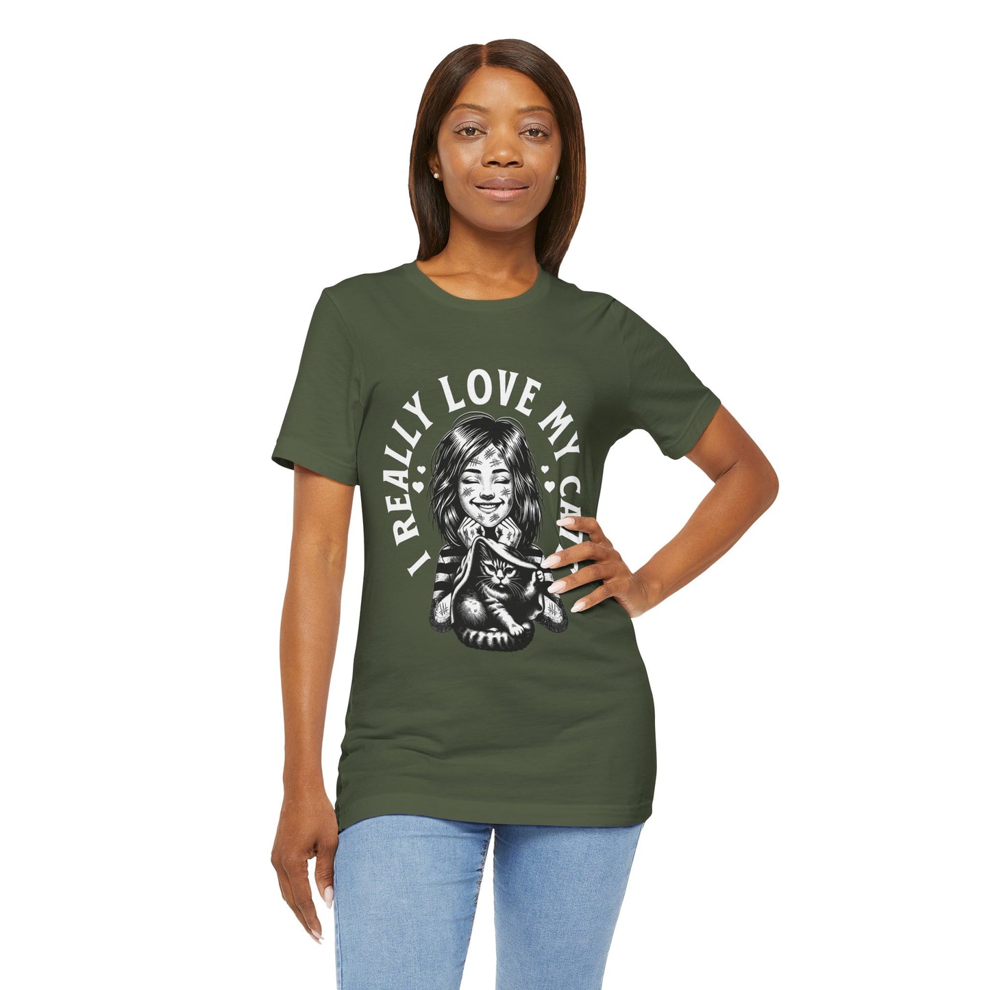 I Really Love My Cats T-Shirt | Cute Cat Lover Unisex Tee - FPD