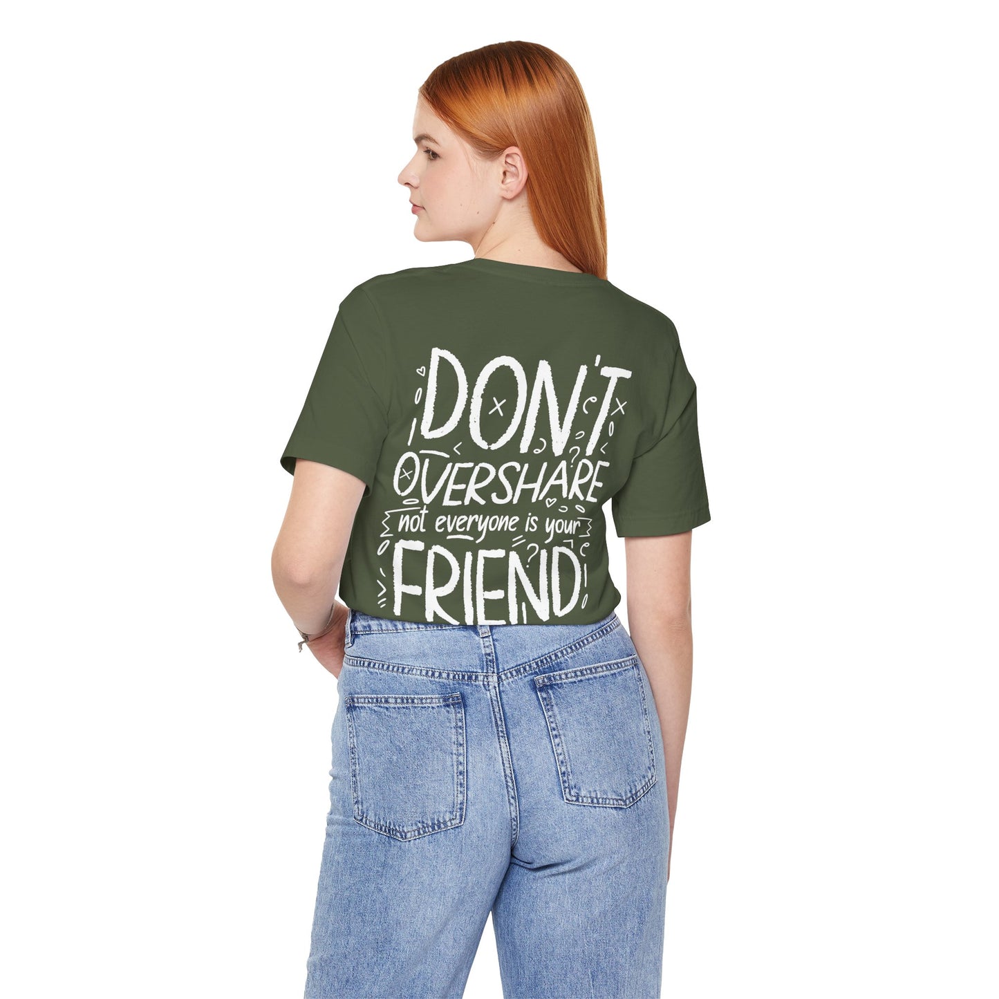 F&BPD - Don’t Overshare Unisex Tee – Boundaries Statement Shirt