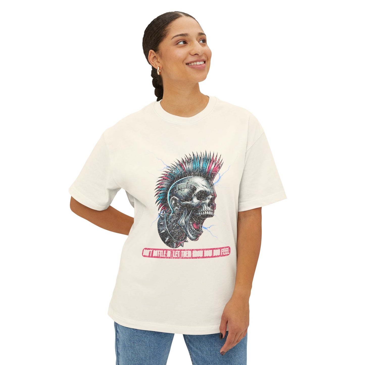 FPD - Don’t Bottle In Oversized Tee – Speak Your Truth Statement Shirt