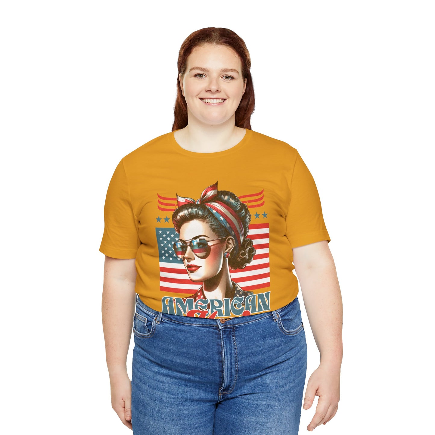 American Mom T-Shirt – Patriotic Tee for Moms
