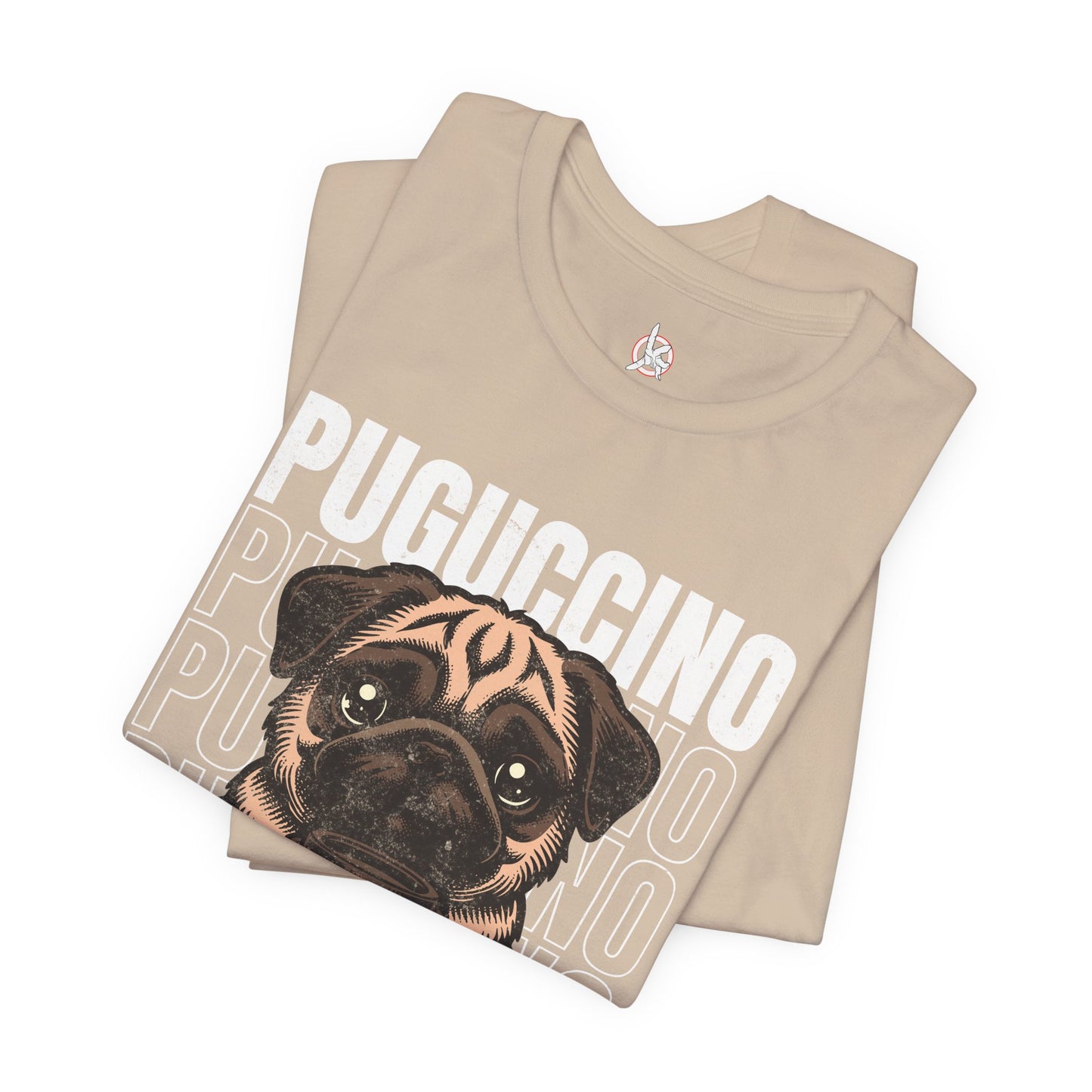 FPD - Unisex T-shirt - Puguccino Tee – Coffee & Pug Lover Statement Shirt