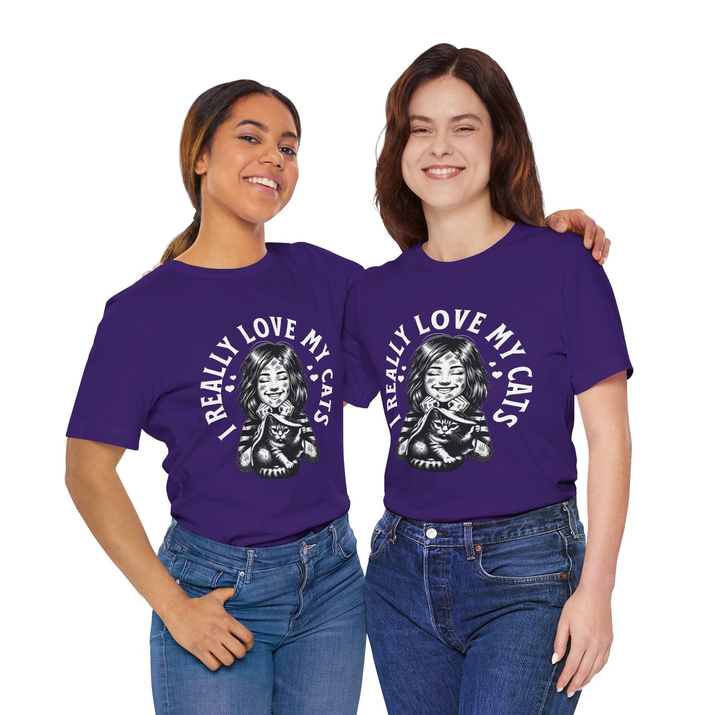 I Really Love My Cats T-Shirt | Cute Cat Lover Unisex Tee - FPD