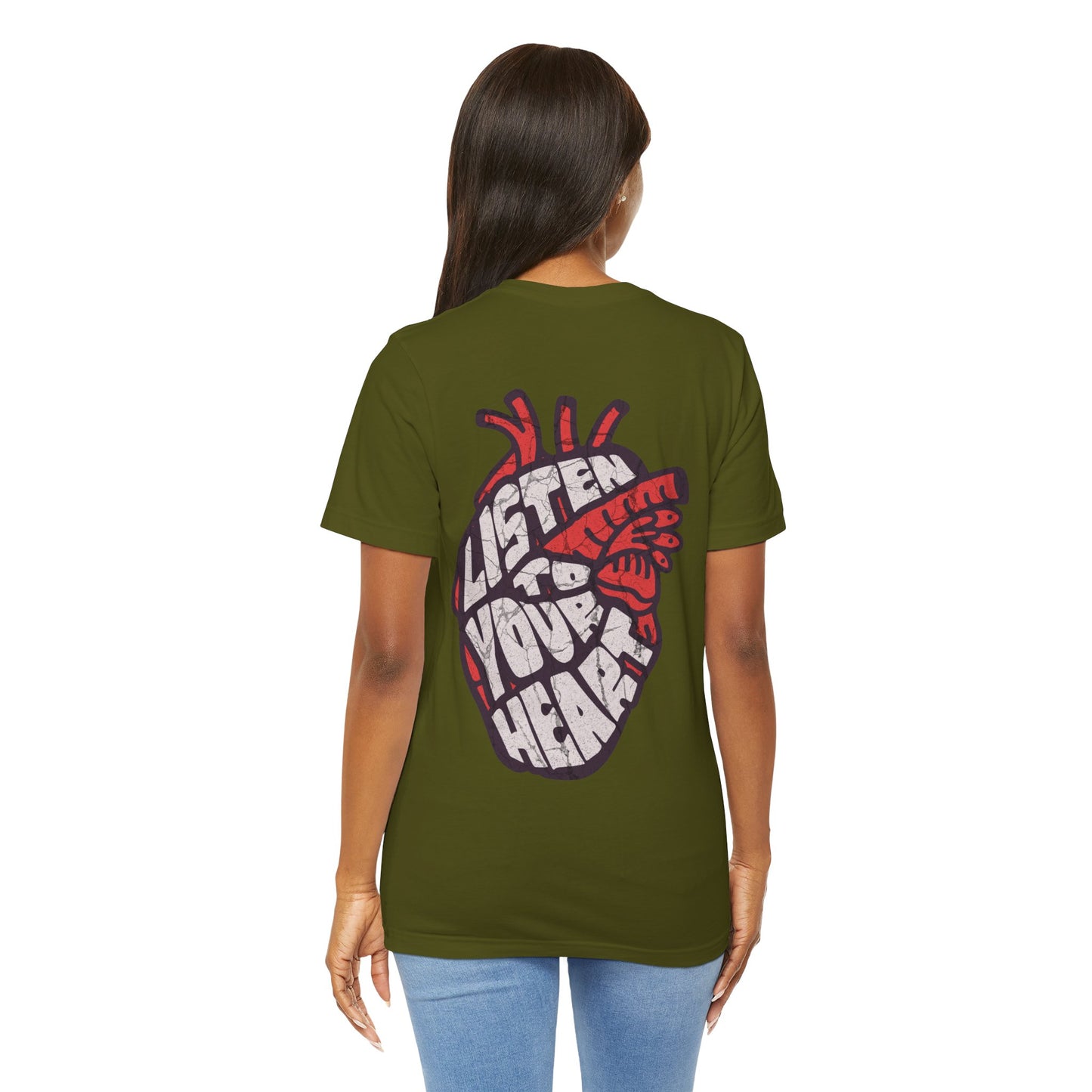 F&BPD - Unisex T-shirt - Listen to Your Heart Tee – Intuition & Emotion Statement Shirt