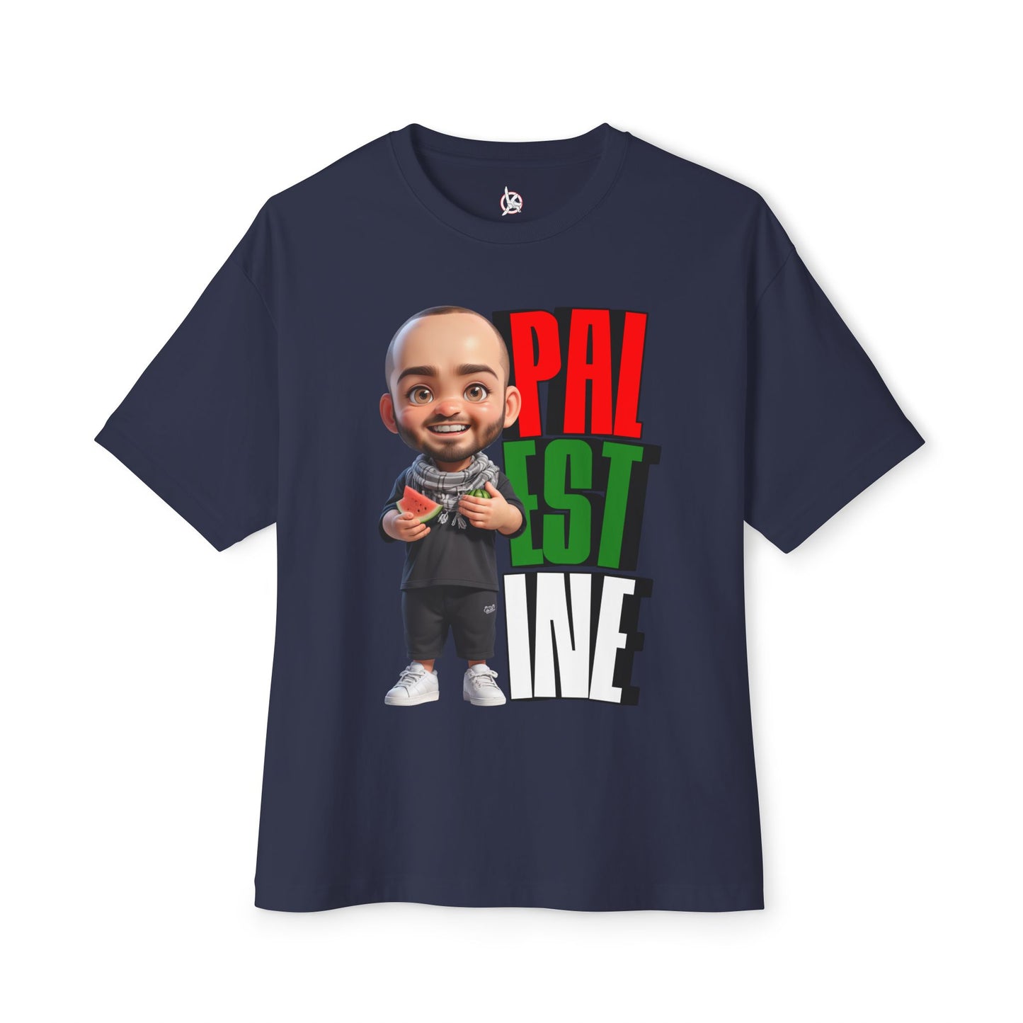 Palestine Watermelon Oversized Tee – Symbol of Resistance Graphic Shirt - FPD