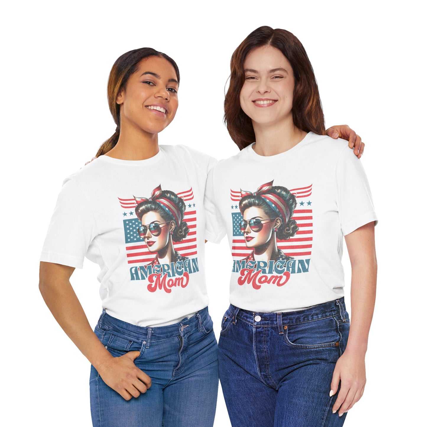 American Mom T-Shirt – Patriotic Tee for Moms