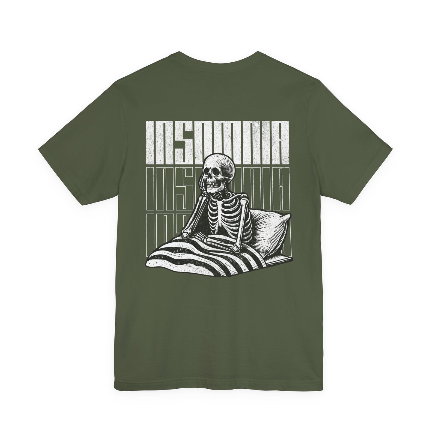 F&BPD - Unisex T-shirt - Insomnia Tee – Late Night Mind Battle Statement Shirt