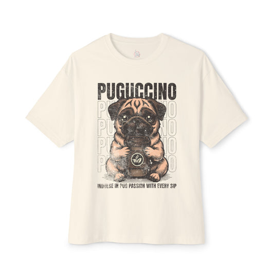 FPD - Puguccino Oversized Tee – Coffee & Pug Lover Streetwear